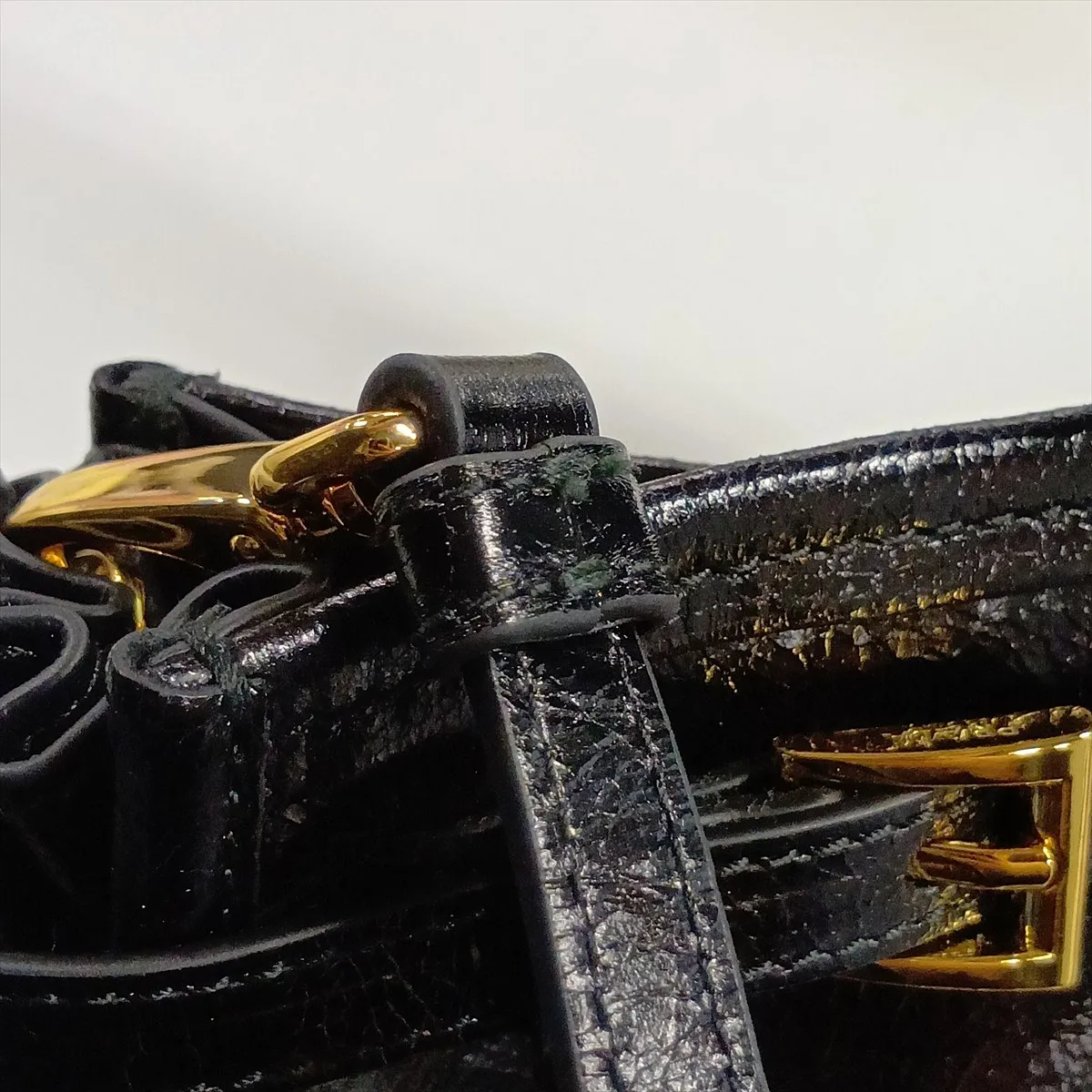 Bonnie Leather 2-Way Shoulder Bag, Black — view 13