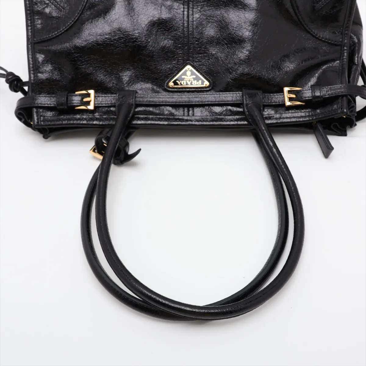 Bonnie Leather 2-Way Shoulder Bag, Black — view 5