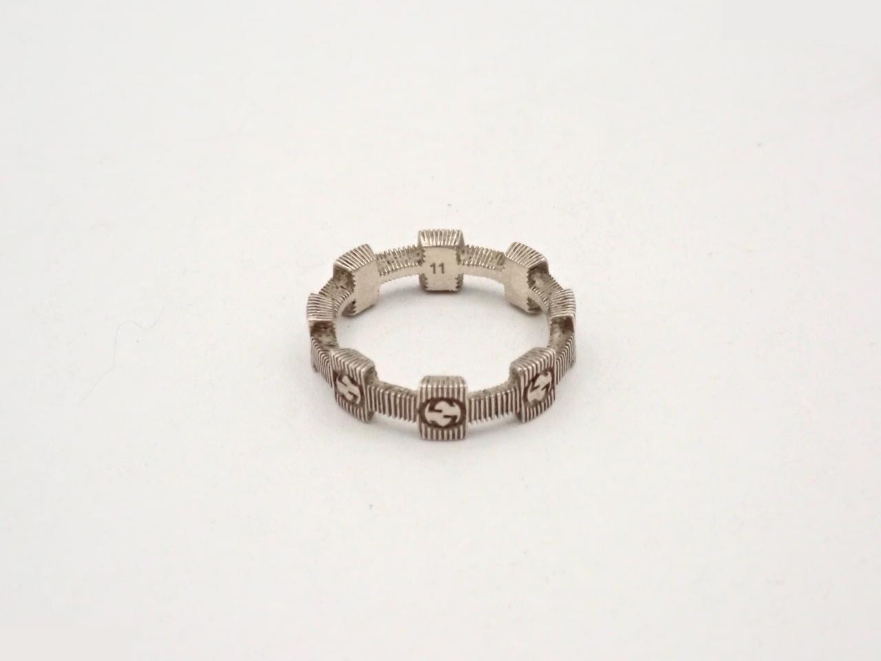 GG Marmont Double G Ring, Ag925/3g, Stamped 11, Actual Size #10 — view 2