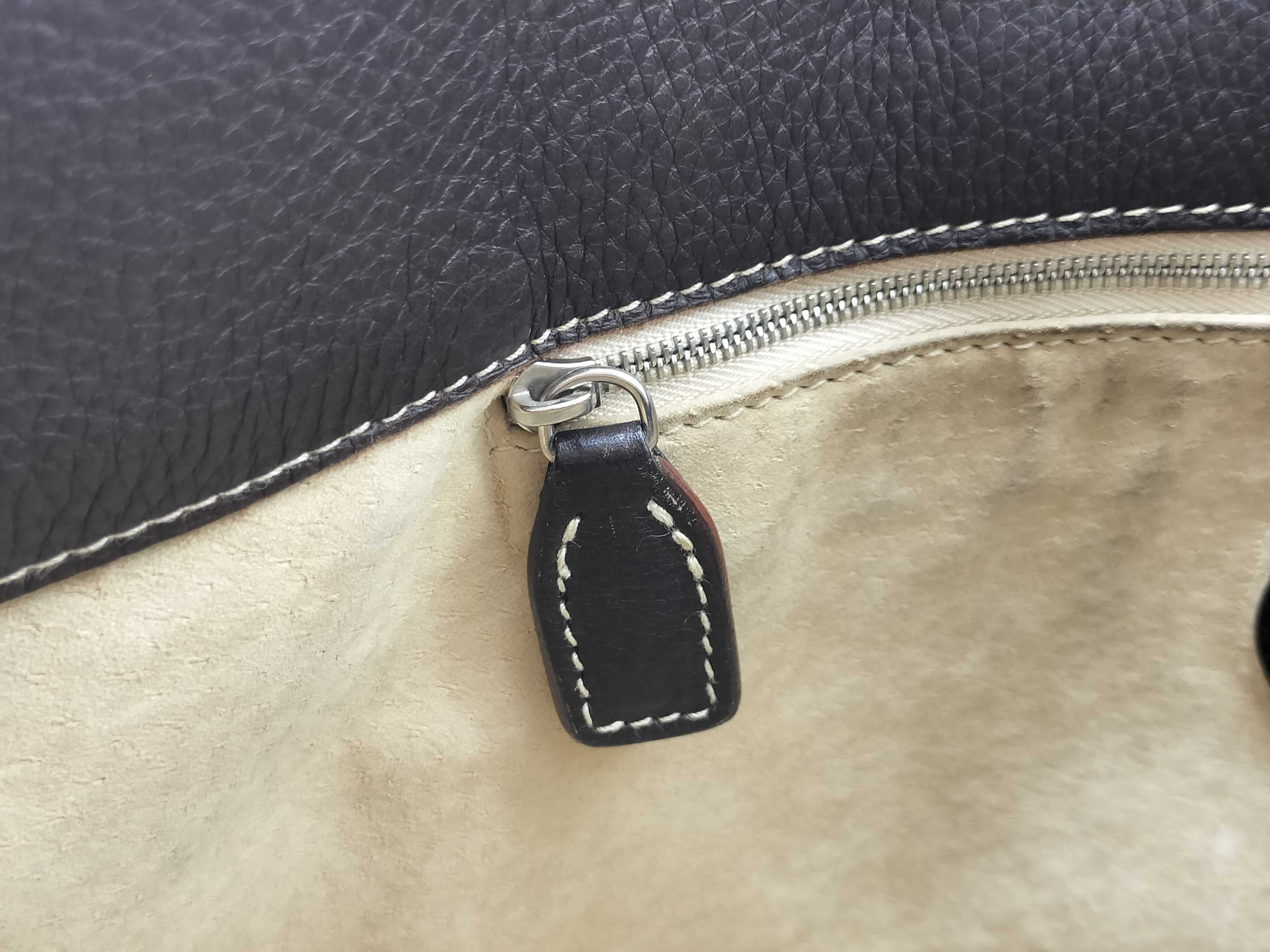 Selleria Leather Tote Bag (Brown) — view 13