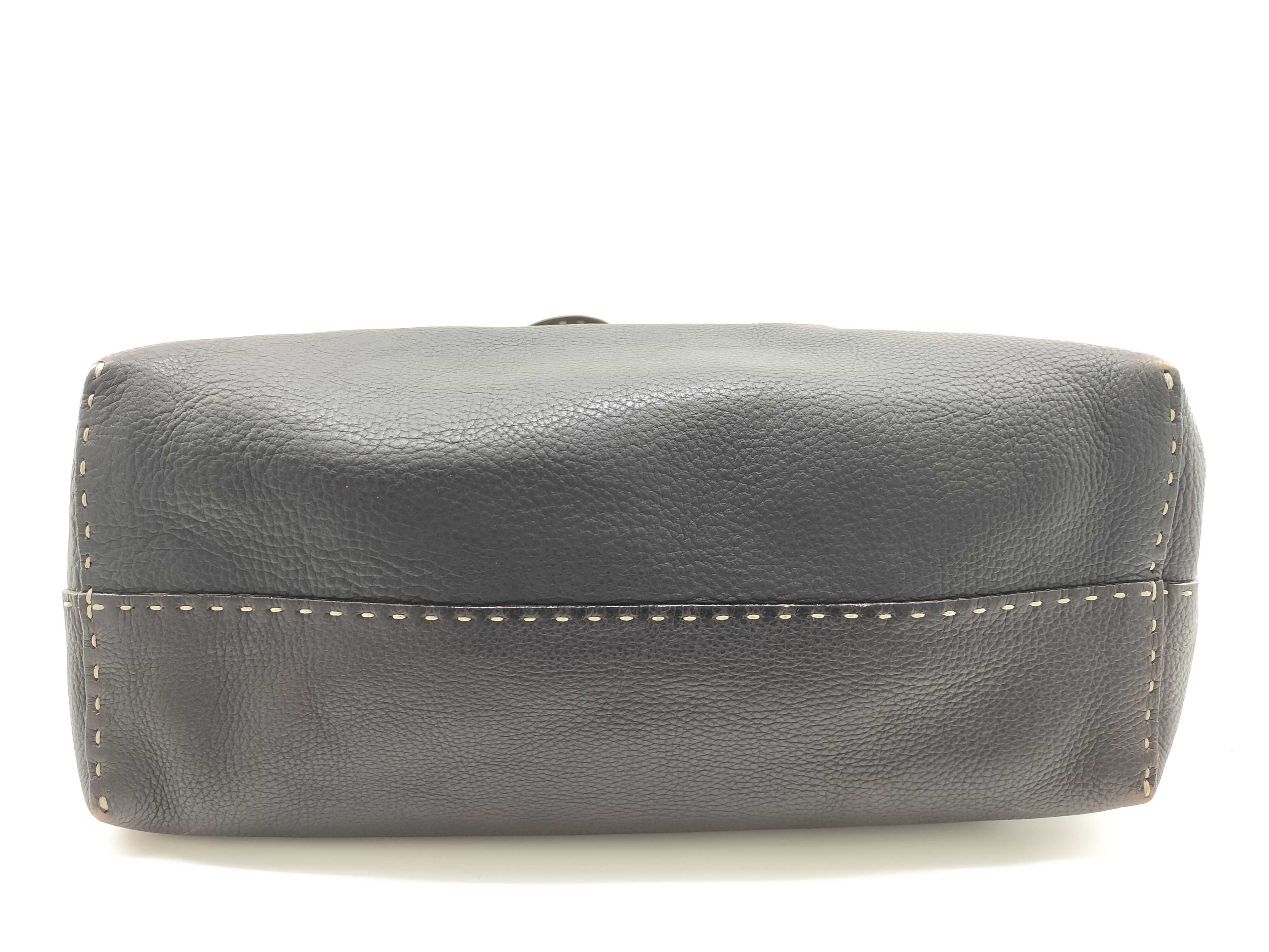 Selleria Leather Tote Bag (Brown) — view 4