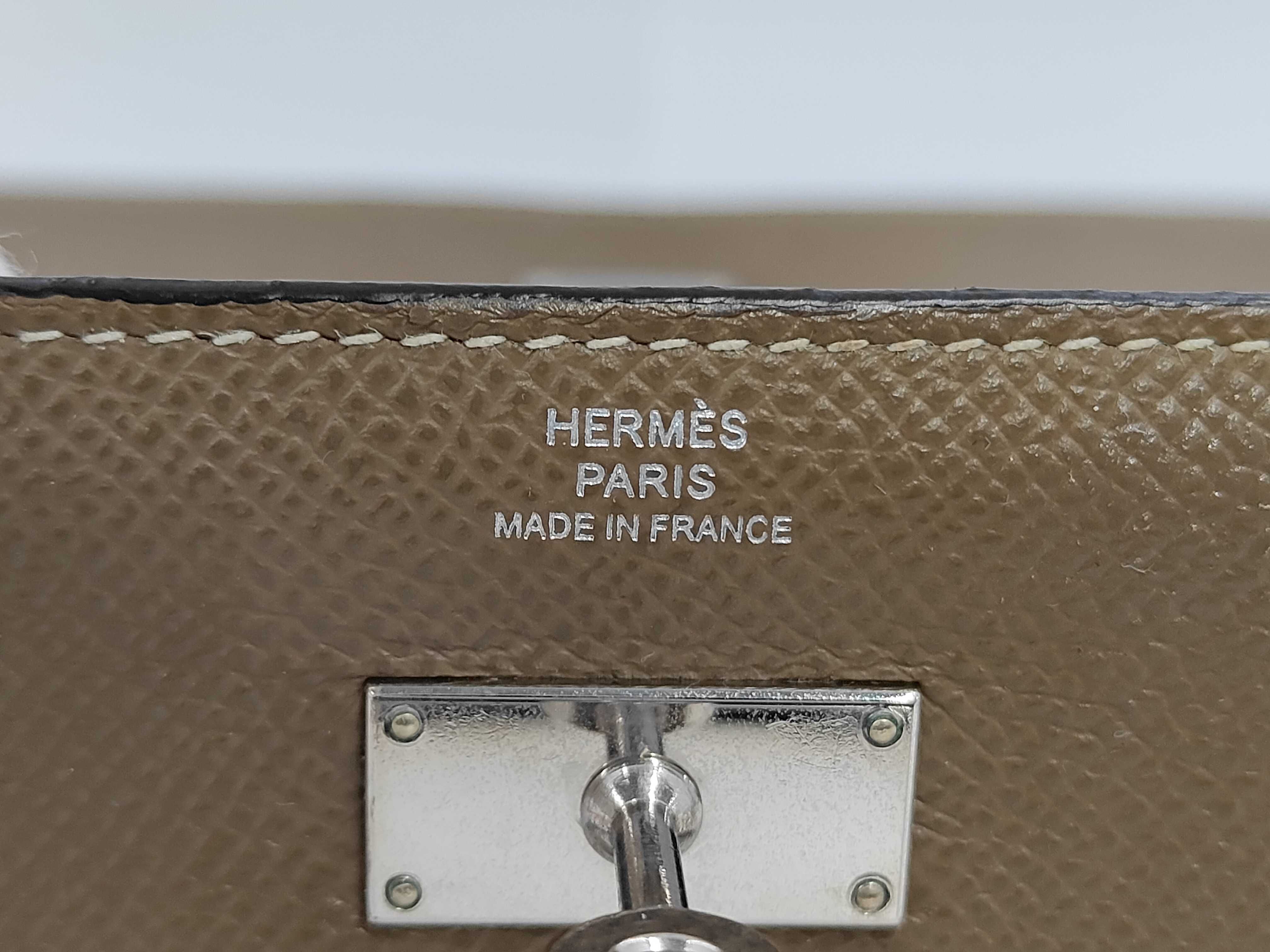 Kelly Wallet, Veau Epsom Leather, Etoupe — view 12