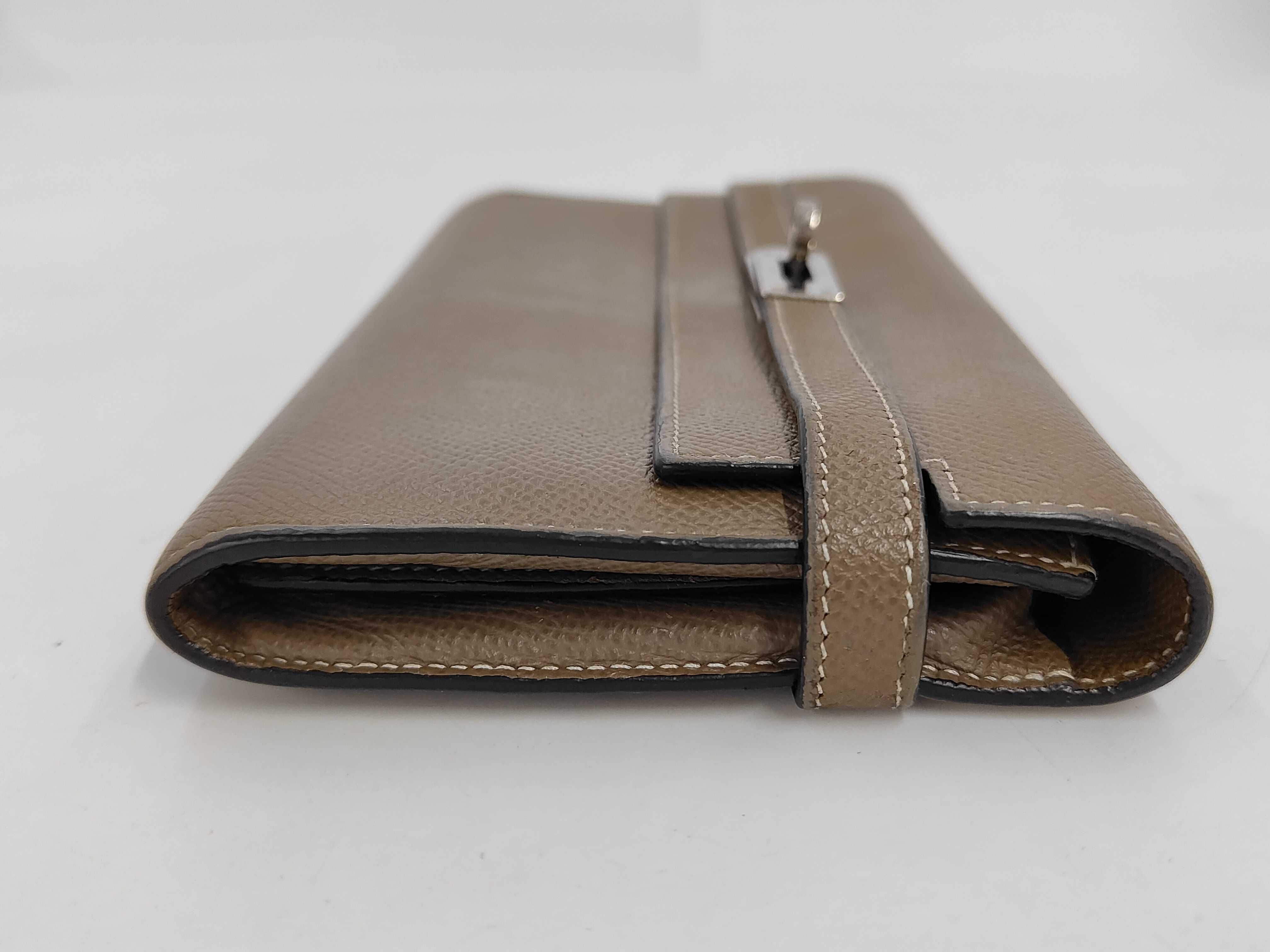 Kelly Wallet, Veau Epsom Leather, Etoupe — view 4