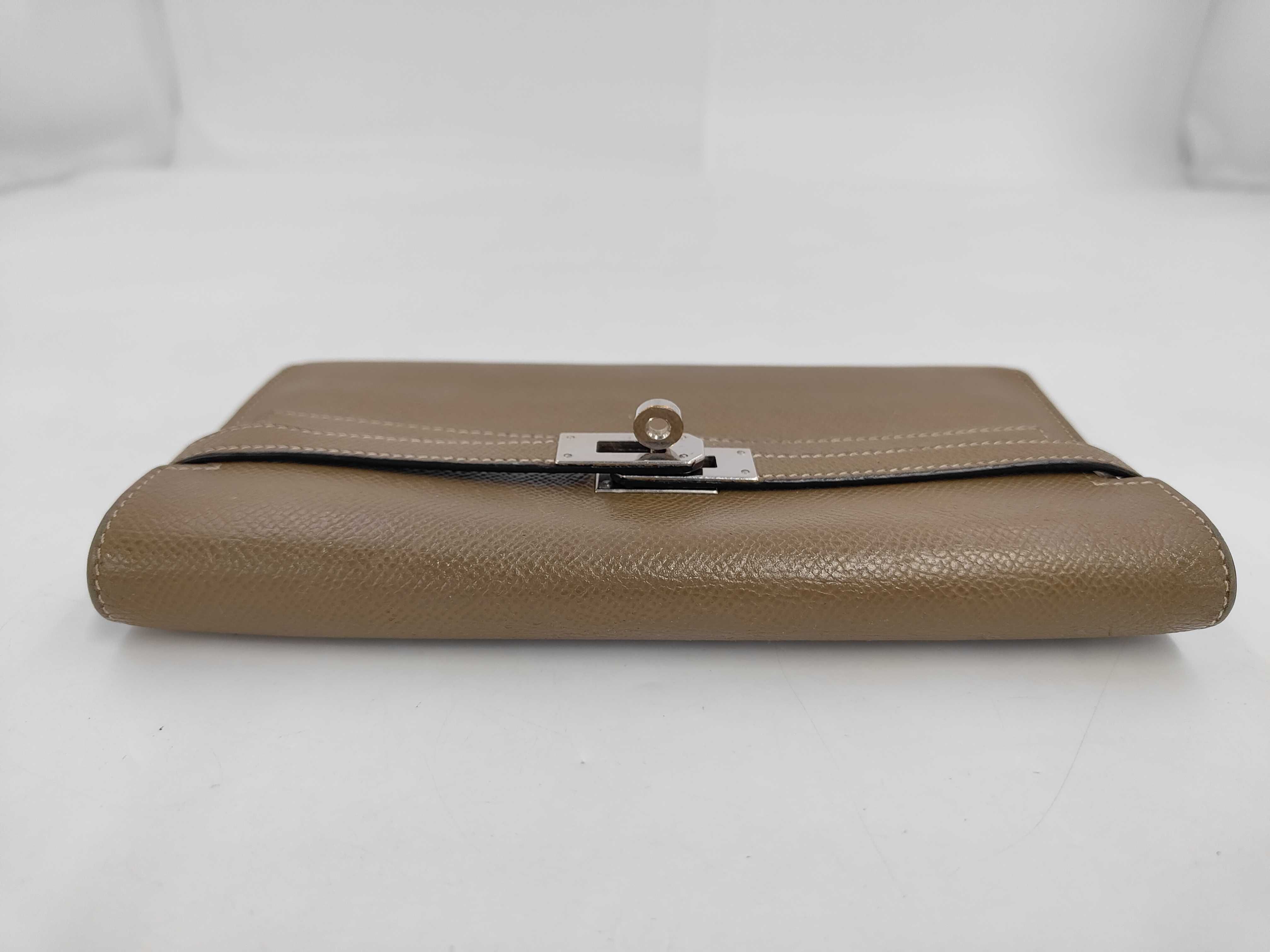 Kelly Wallet, Veau Epsom Leather, Etoupe — view 5