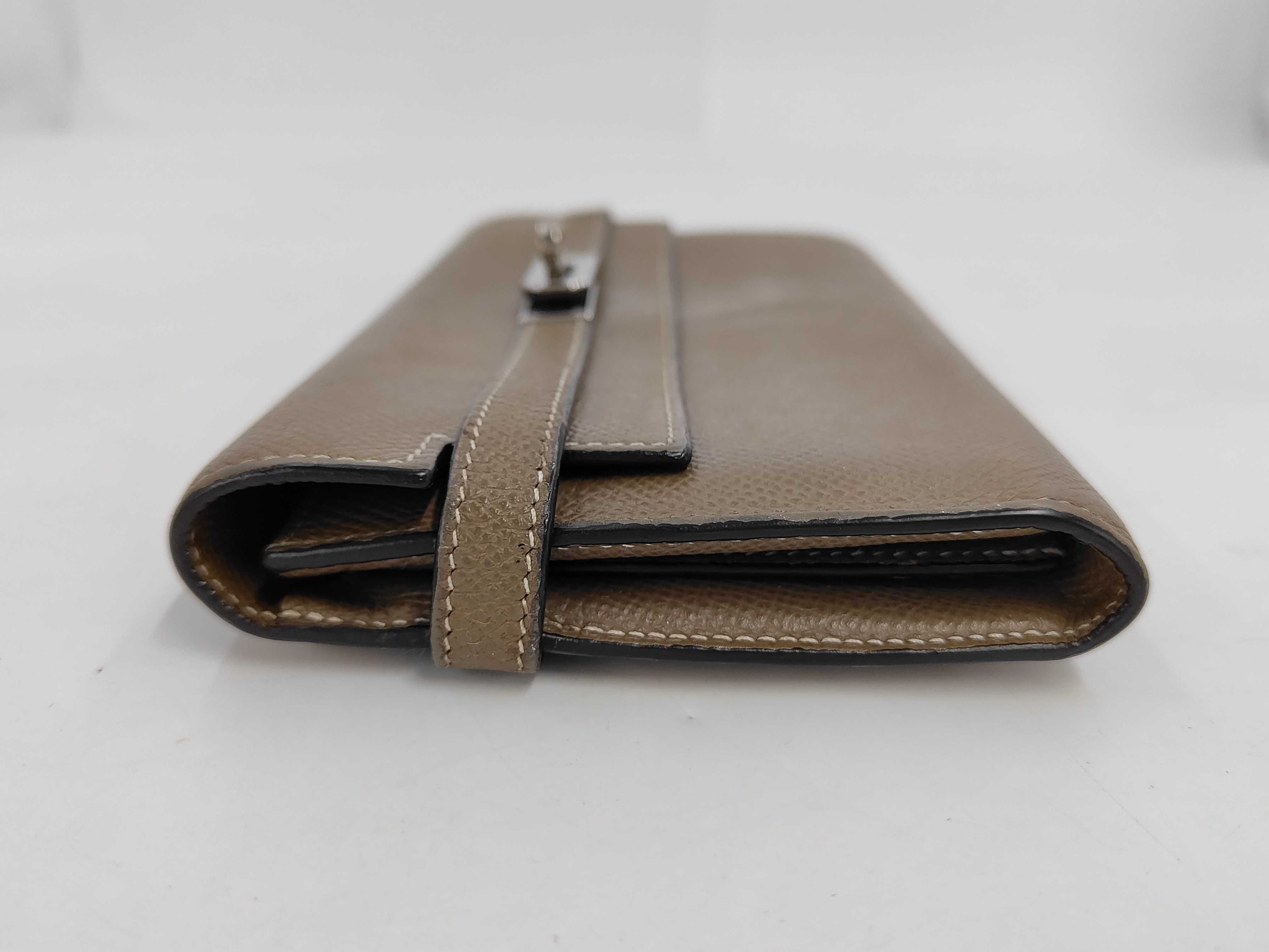 Kelly Wallet, Veau Epsom Leather, Etoupe — view 6