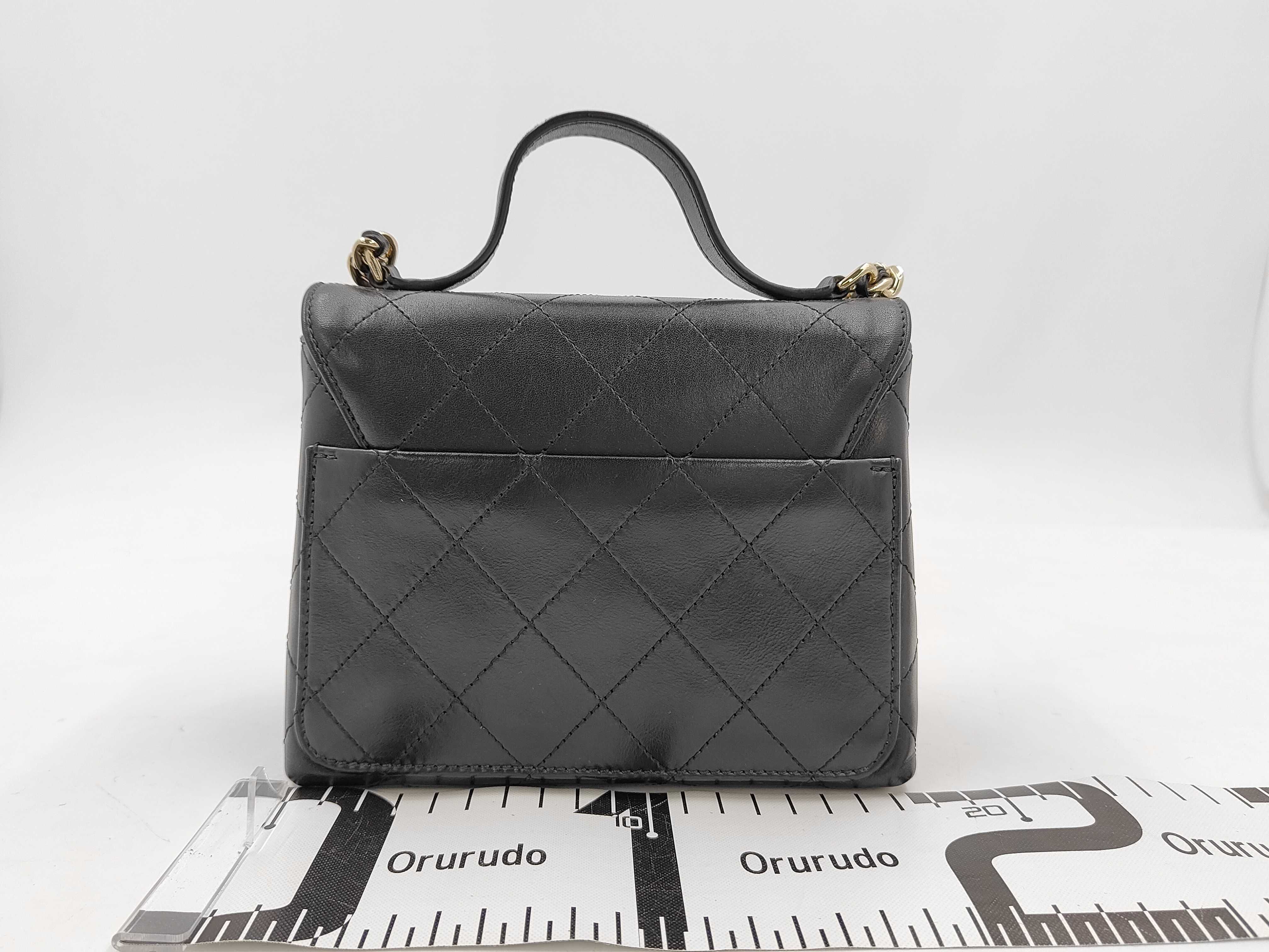 Box Calf Black Shoulder Bag (Serial Number 28) — view 2
