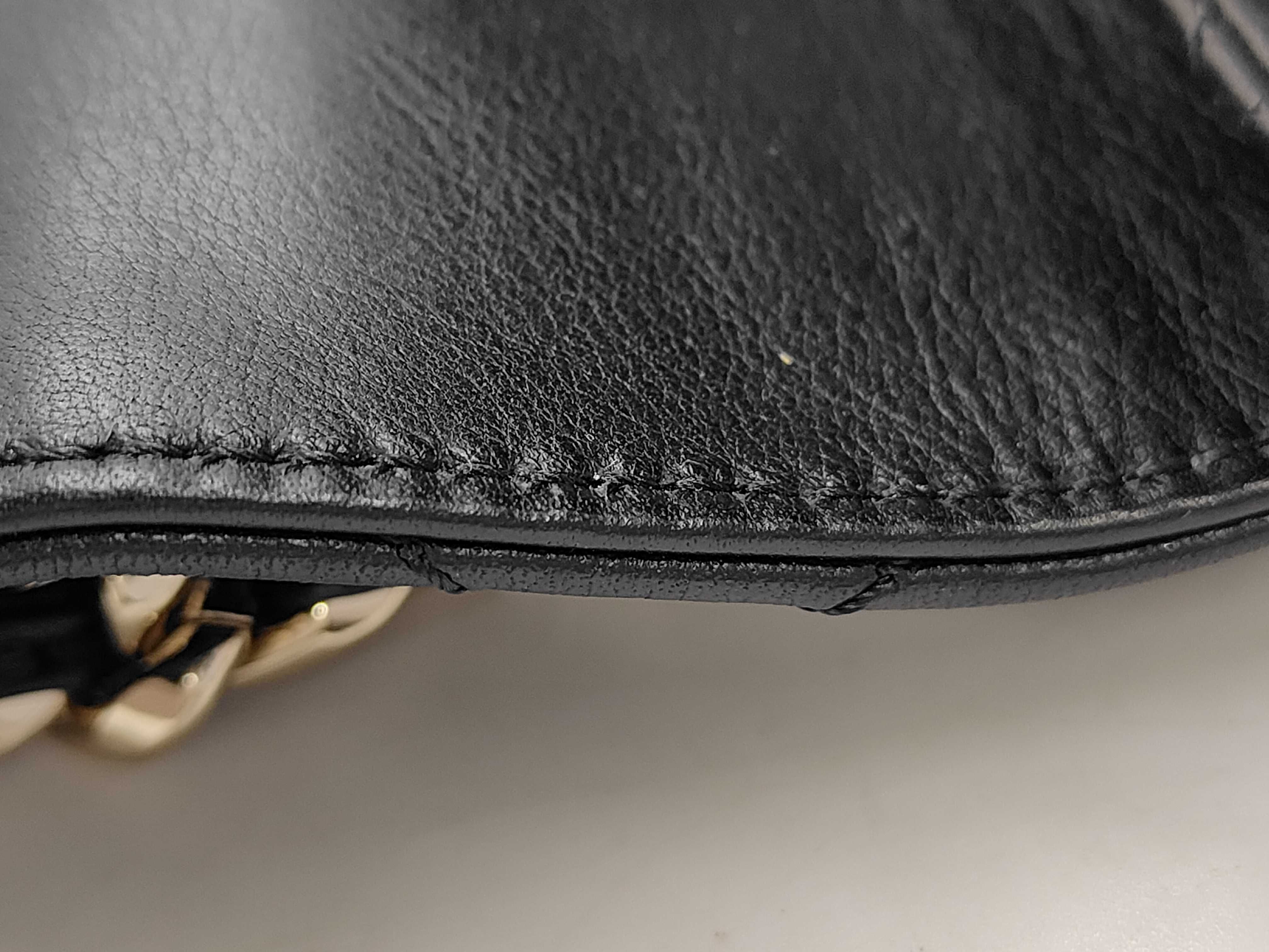 Box Calf Black Shoulder Bag (Serial Number 28) — view 12
