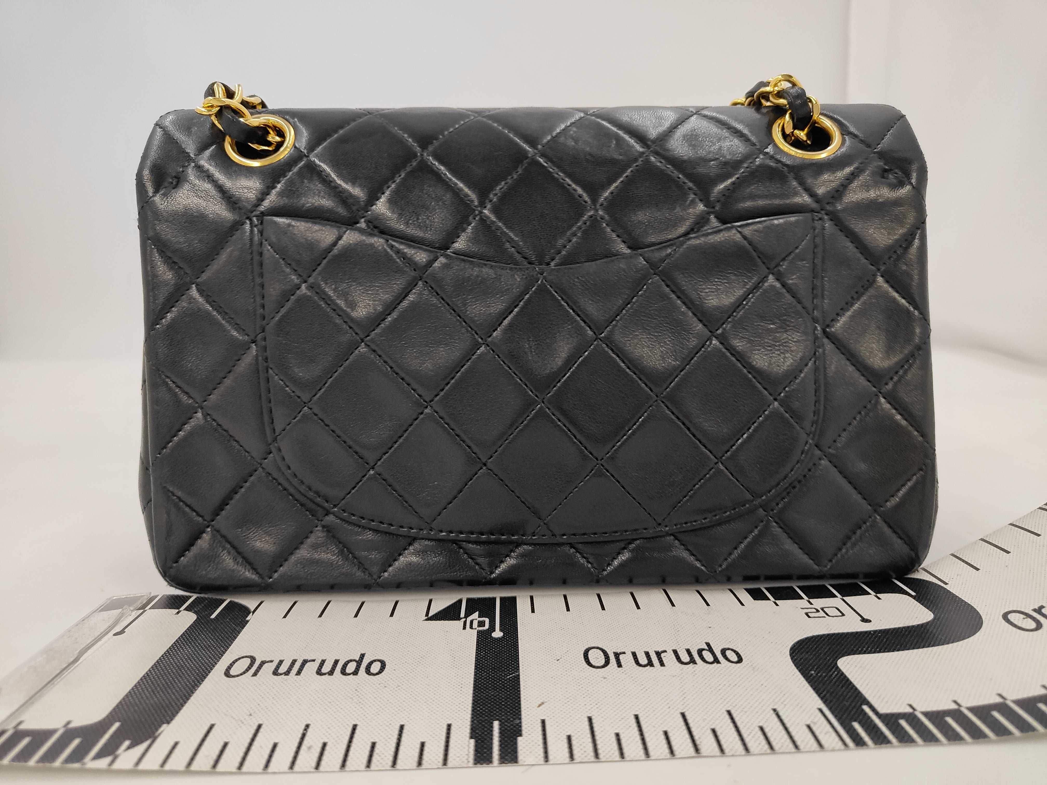 Matelassé 23 Lambskin Shoulder Bag with Gold Hardware, Black, WW 1576879 — view 2