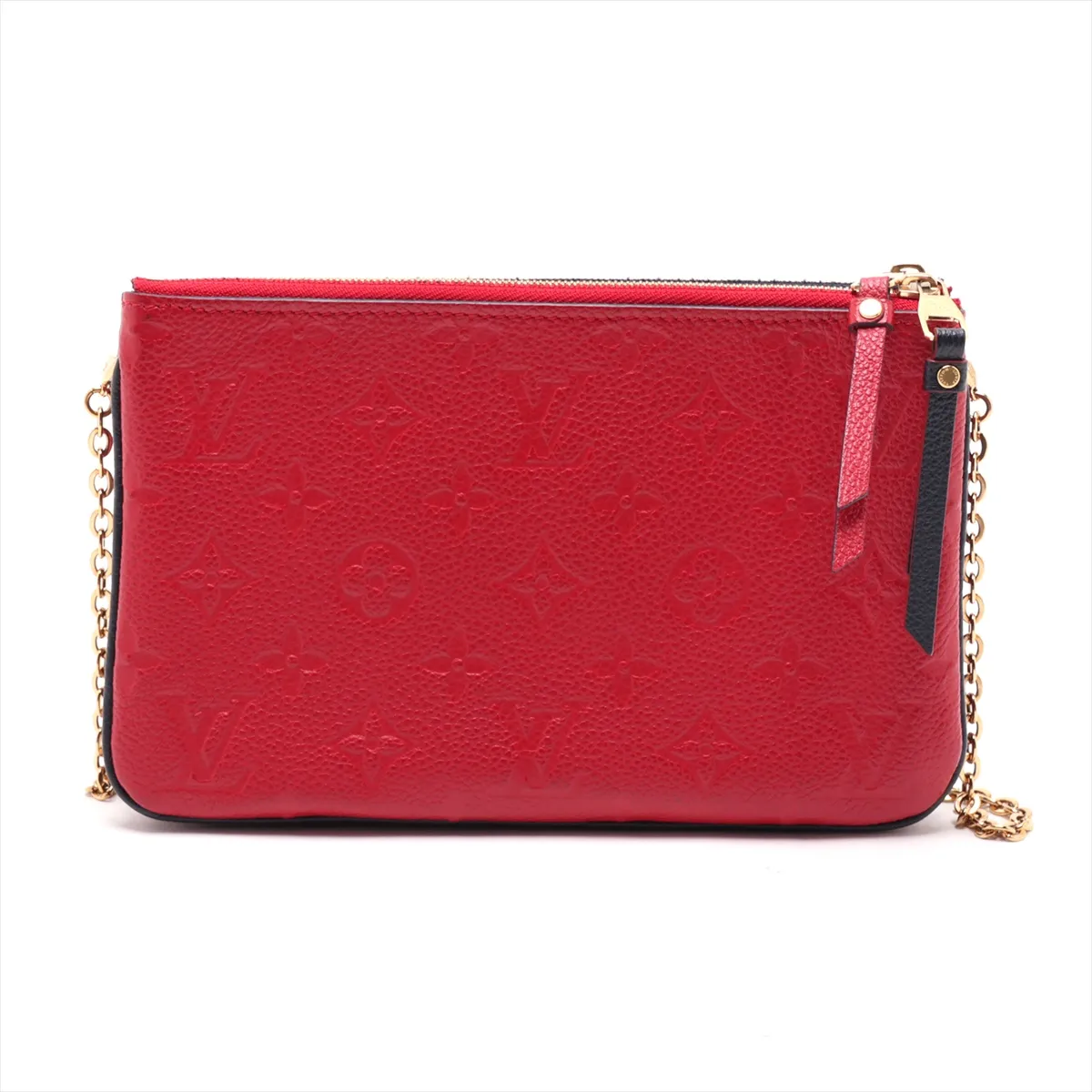 Monogram Empreinte Pochette Double Zip M63916 GI3198 Navy x Red (RFID detected) — view 2
