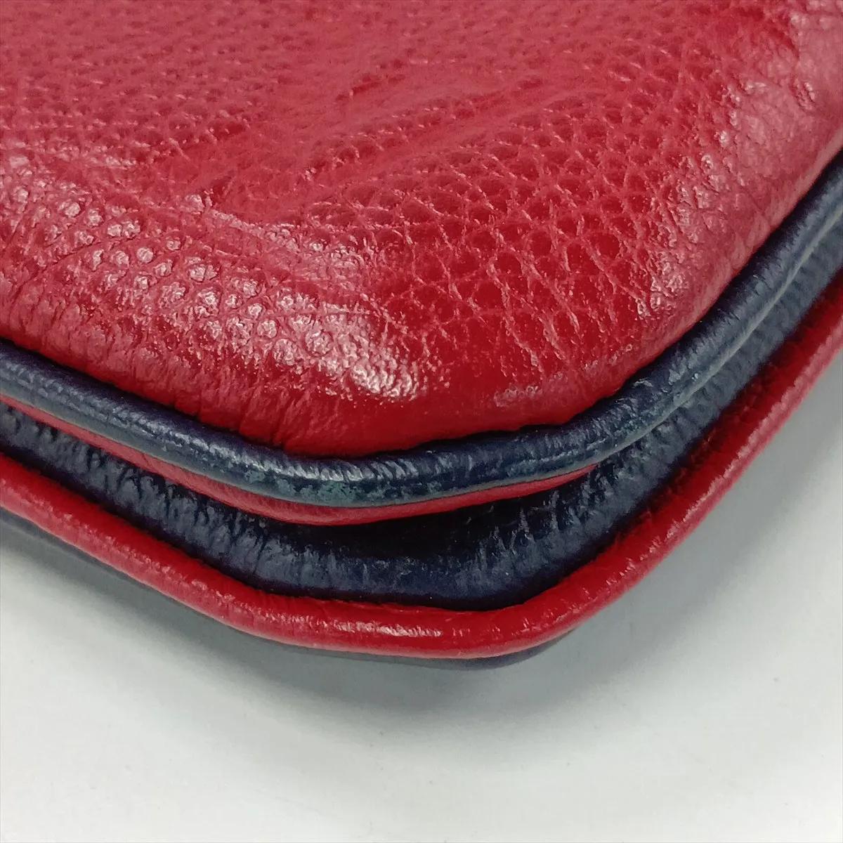 Monogram Empreinte Pochette Double Zip M63916 GI3198 Navy x Red (RFID detected) — view 11