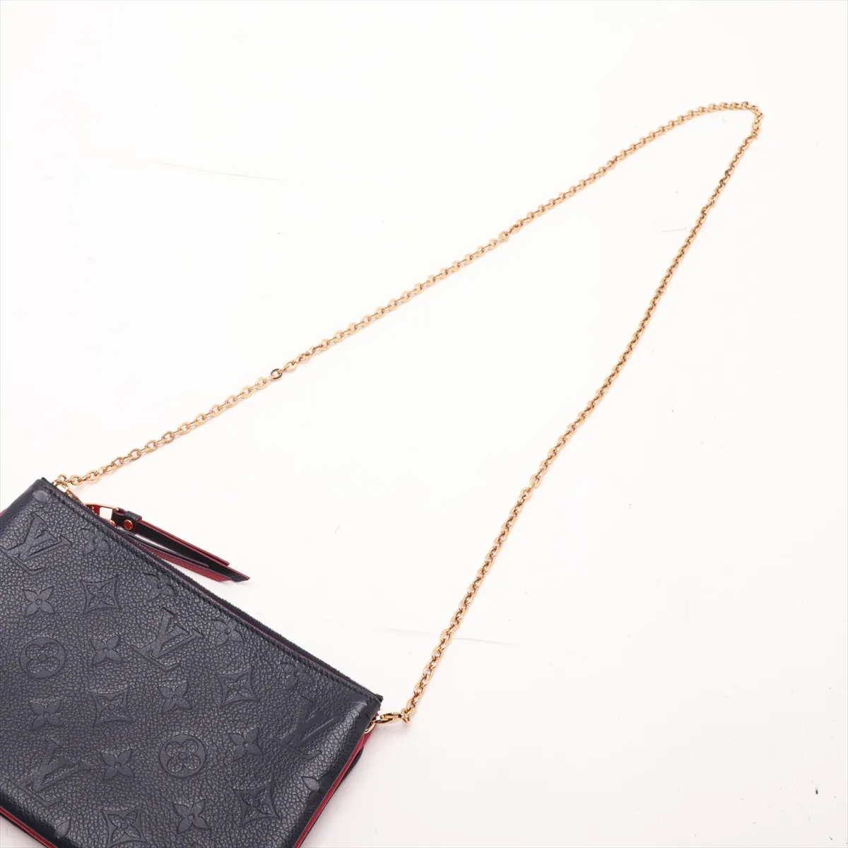 Monogram Empreinte Pochette Double Zip M63916 GI3198 Navy x Red (RFID detected) — view 5
