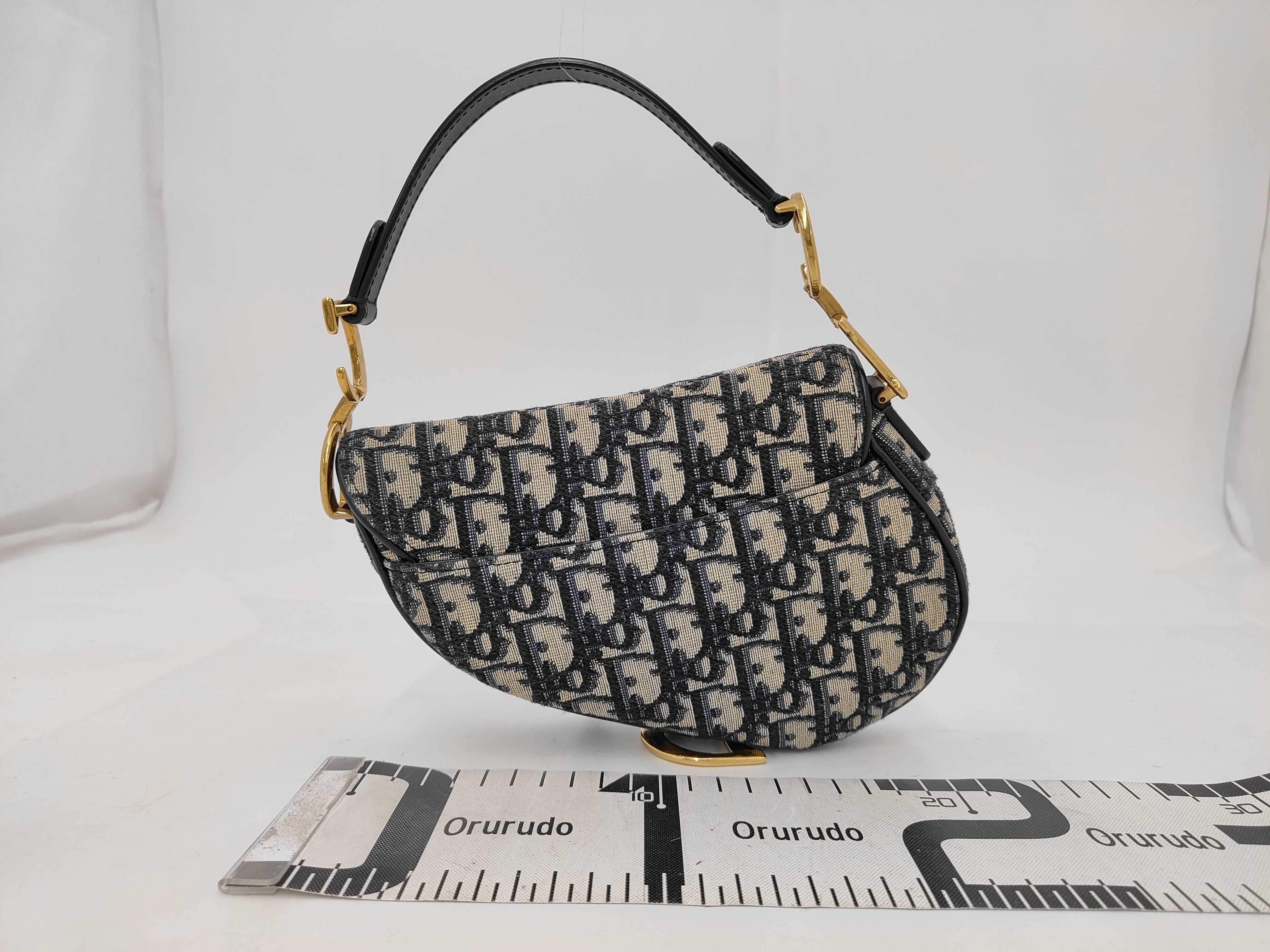 Oblique Saddle Handbag (with authenticity card and dust bag) — view 2
