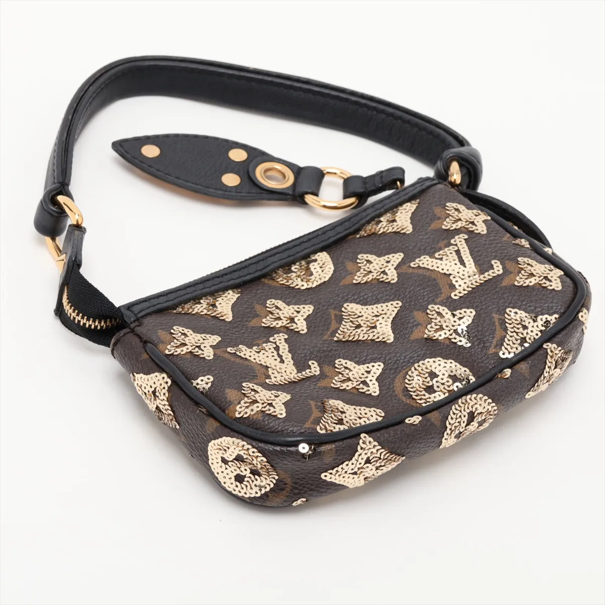 Monogram Eclipse Mini Pochette Accessoires M60125 AS3019 Brown x Black — view 4