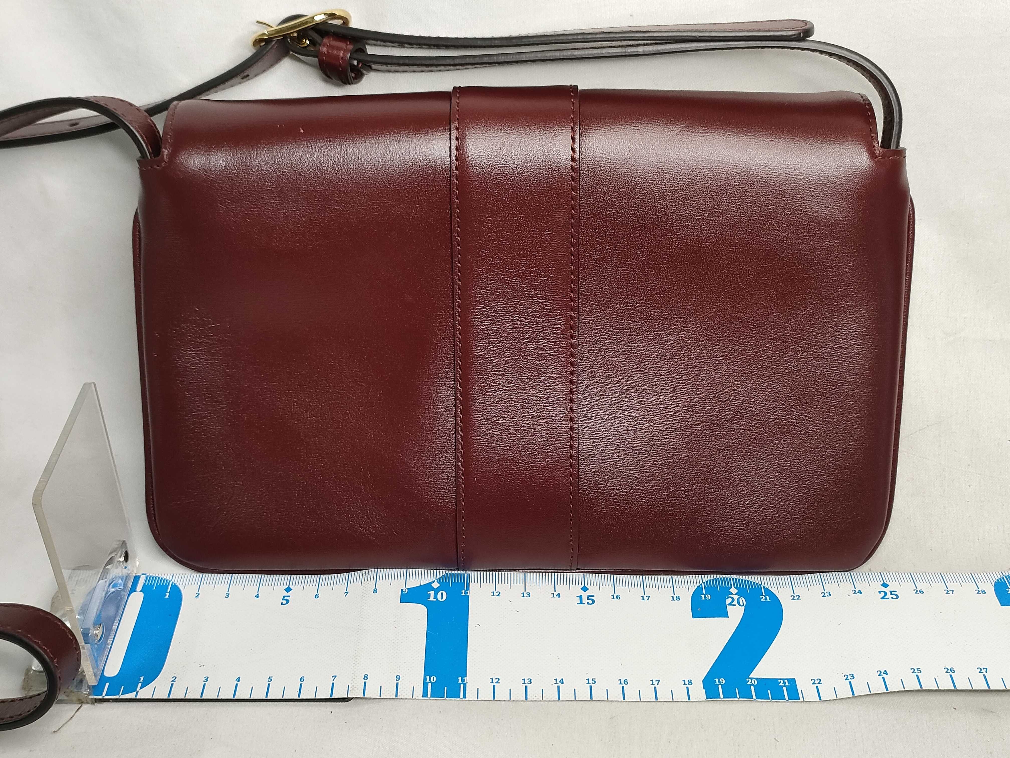 Ally Double G Small Leather Shoulder Bag, Bordeaux Red, 550129 Shoulder Bag — view 2