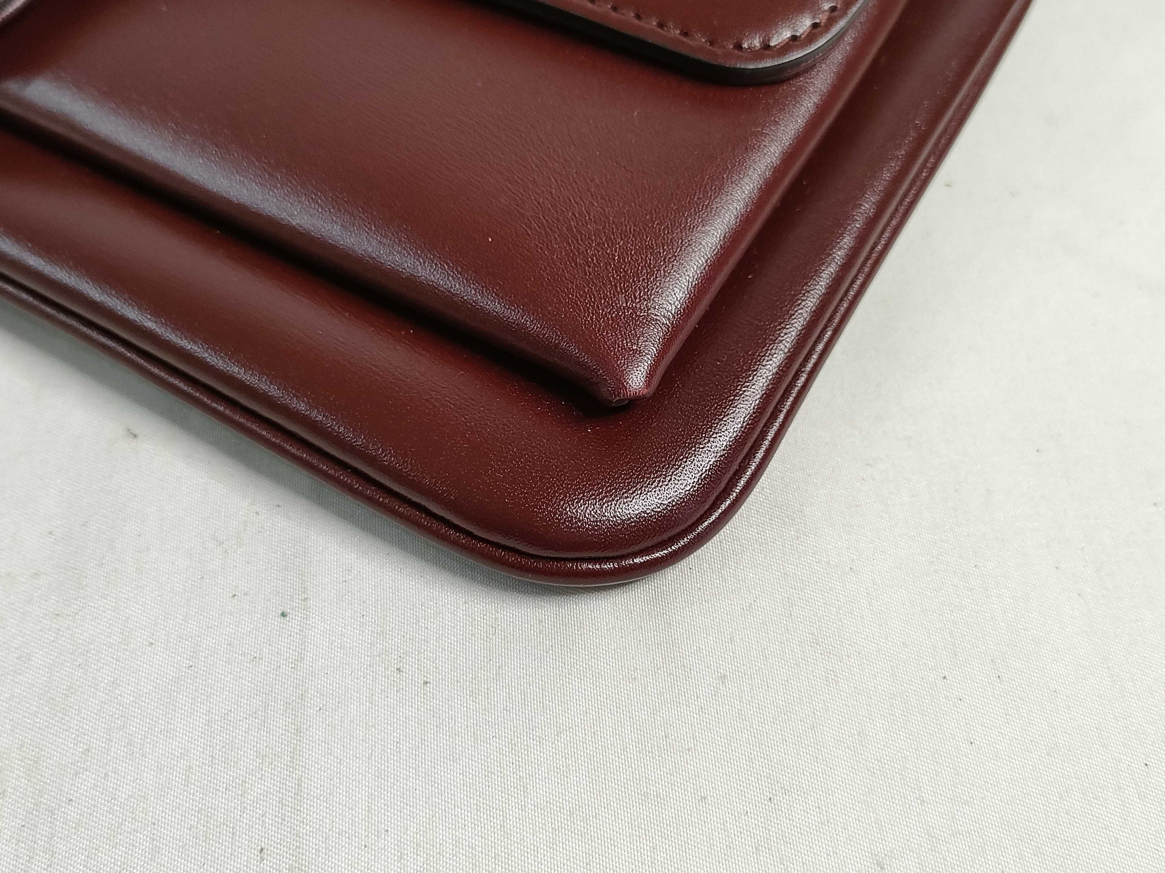 Ally Double G Small Leather Shoulder Bag, Bordeaux Red, 550129 Shoulder Bag — view 6