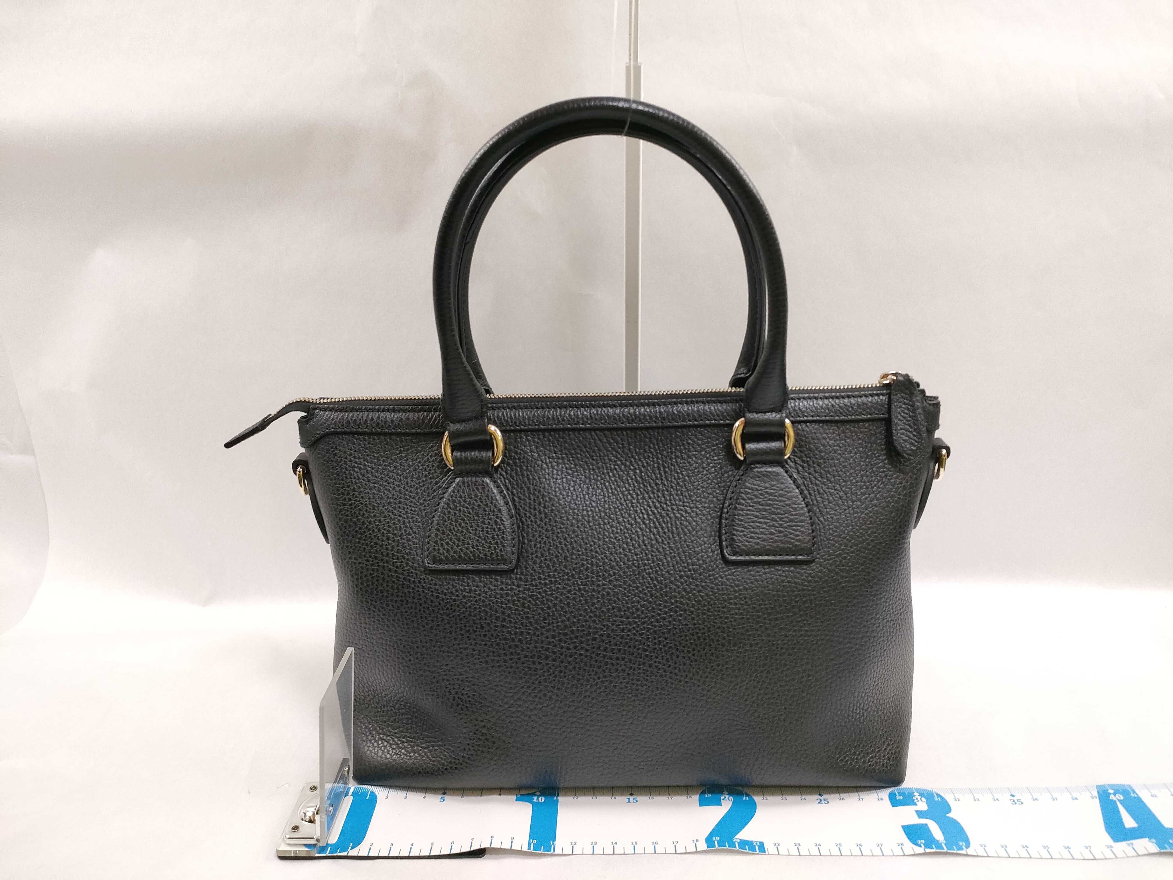 Miss GG Leather 2-Way Handbag, Black, 449659 (Outlet Mark) — view 2