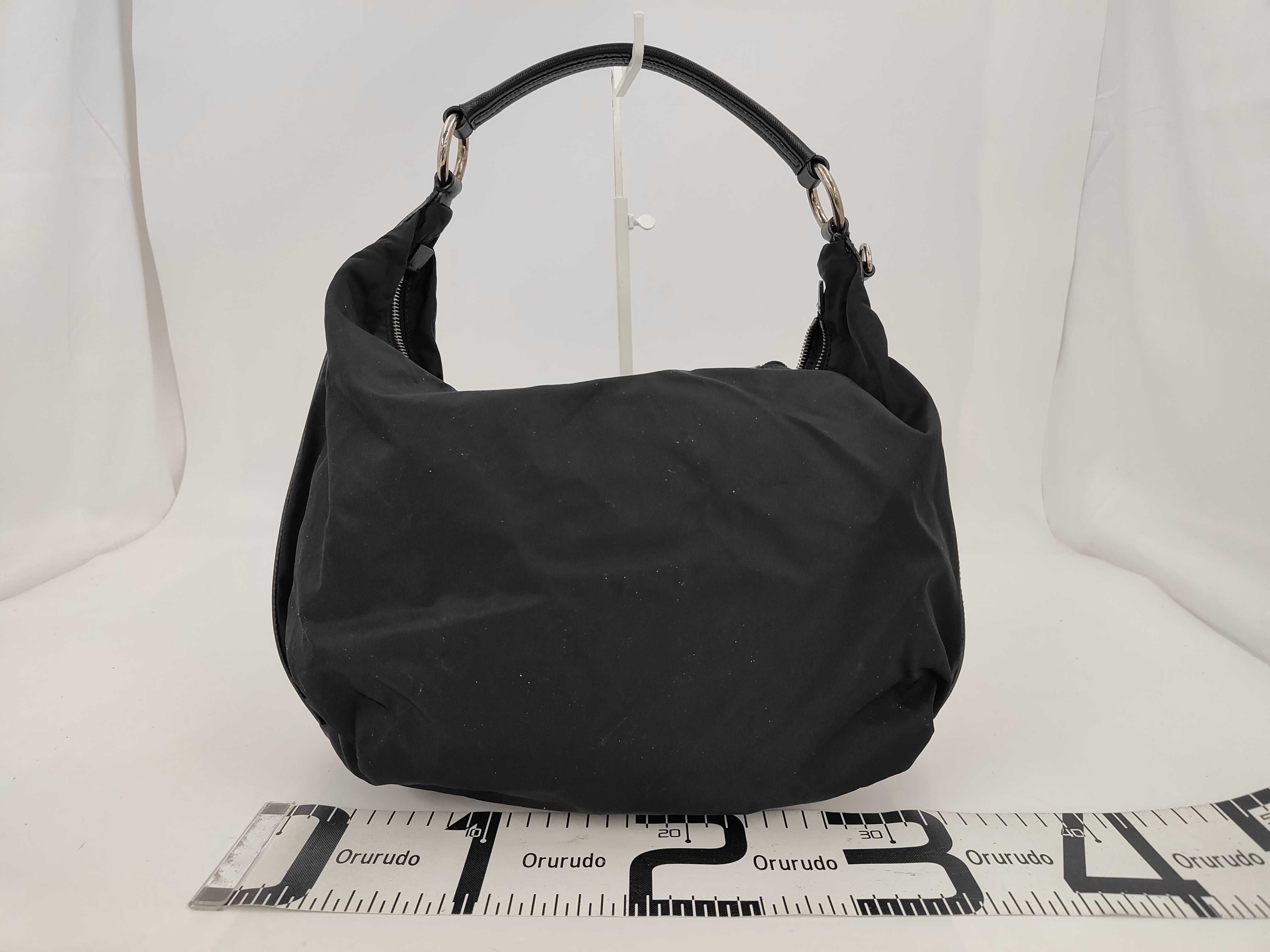 Nylon Prada Nylon Triangle Logo One Shoulder Bag — view 2