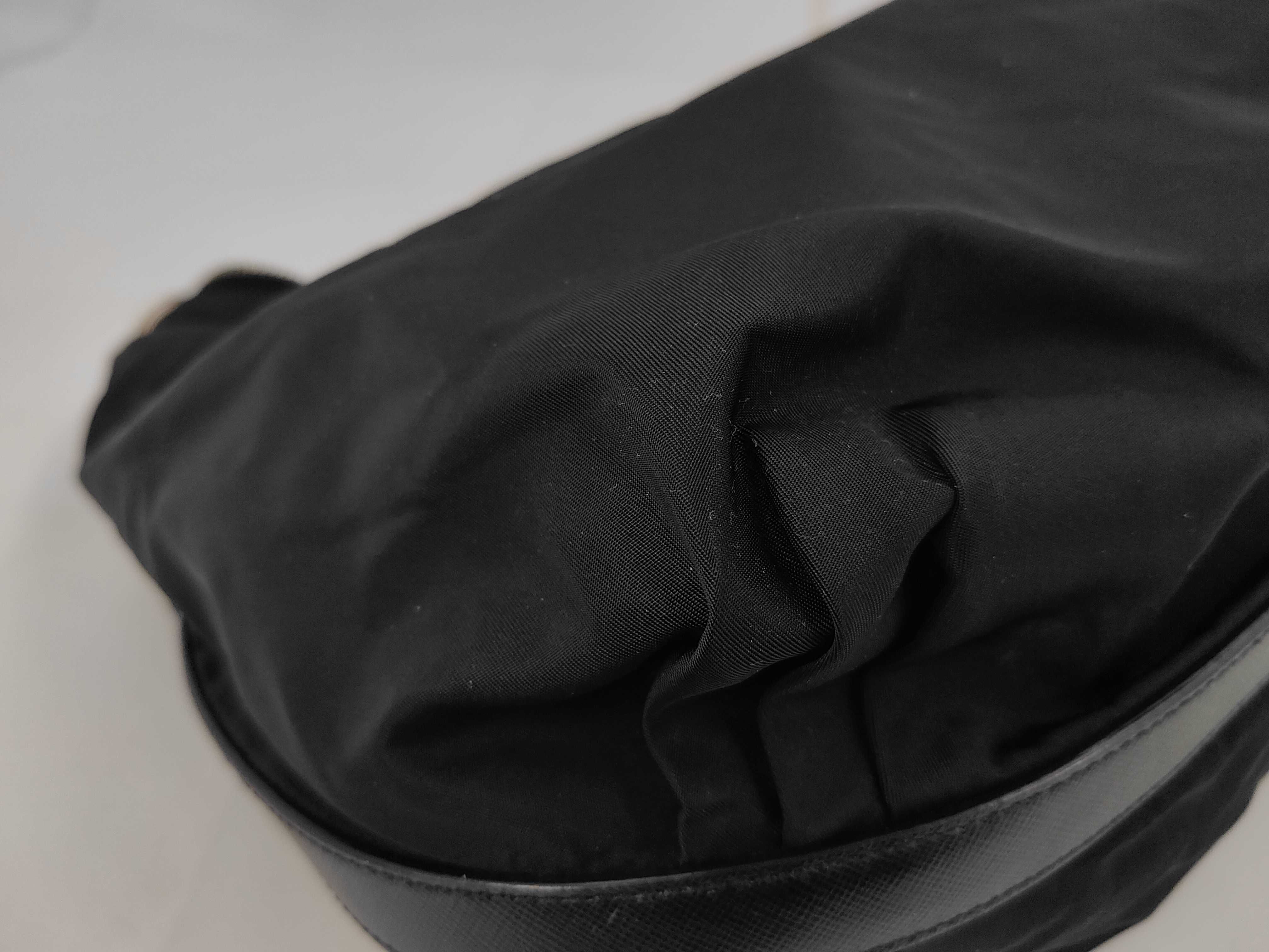 Nylon Prada Nylon Triangle Logo One Shoulder Bag — view 6