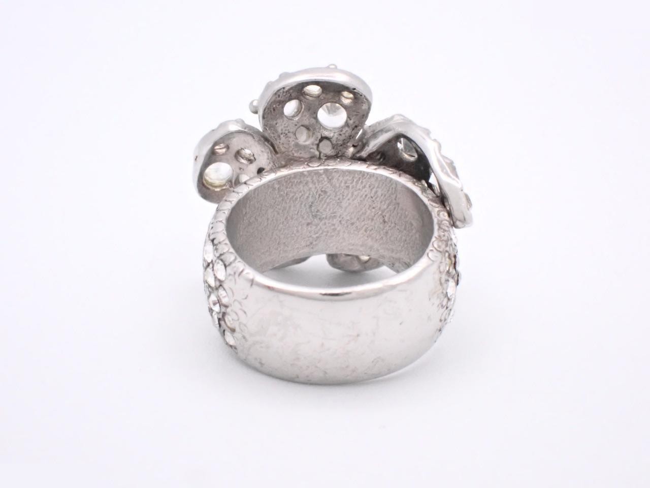 Coco Mark Flower Motif Rhinestone 03A — view 2