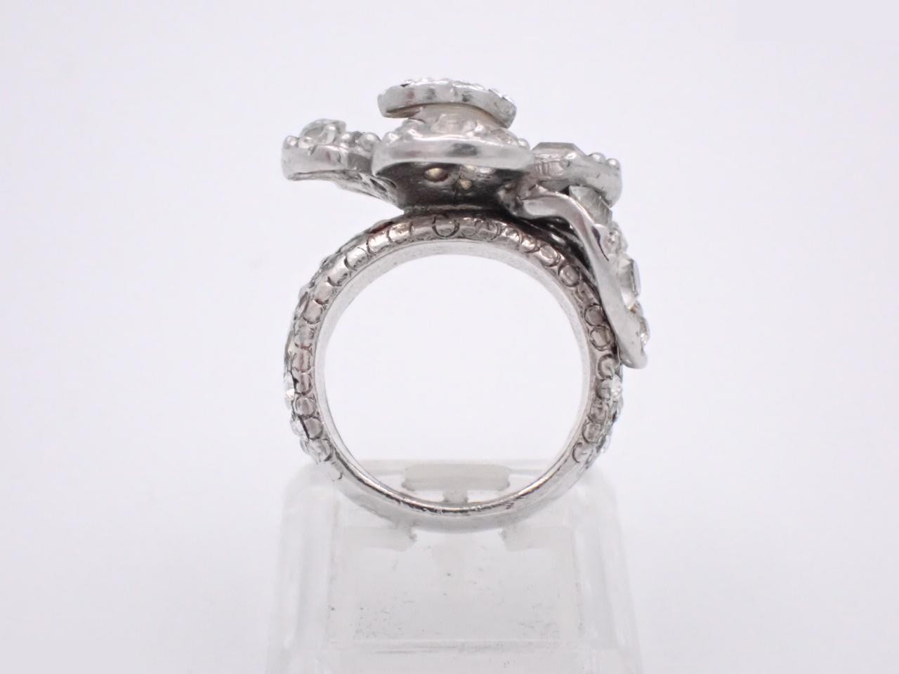 Coco Mark Flower Motif Rhinestone 03A — view 3