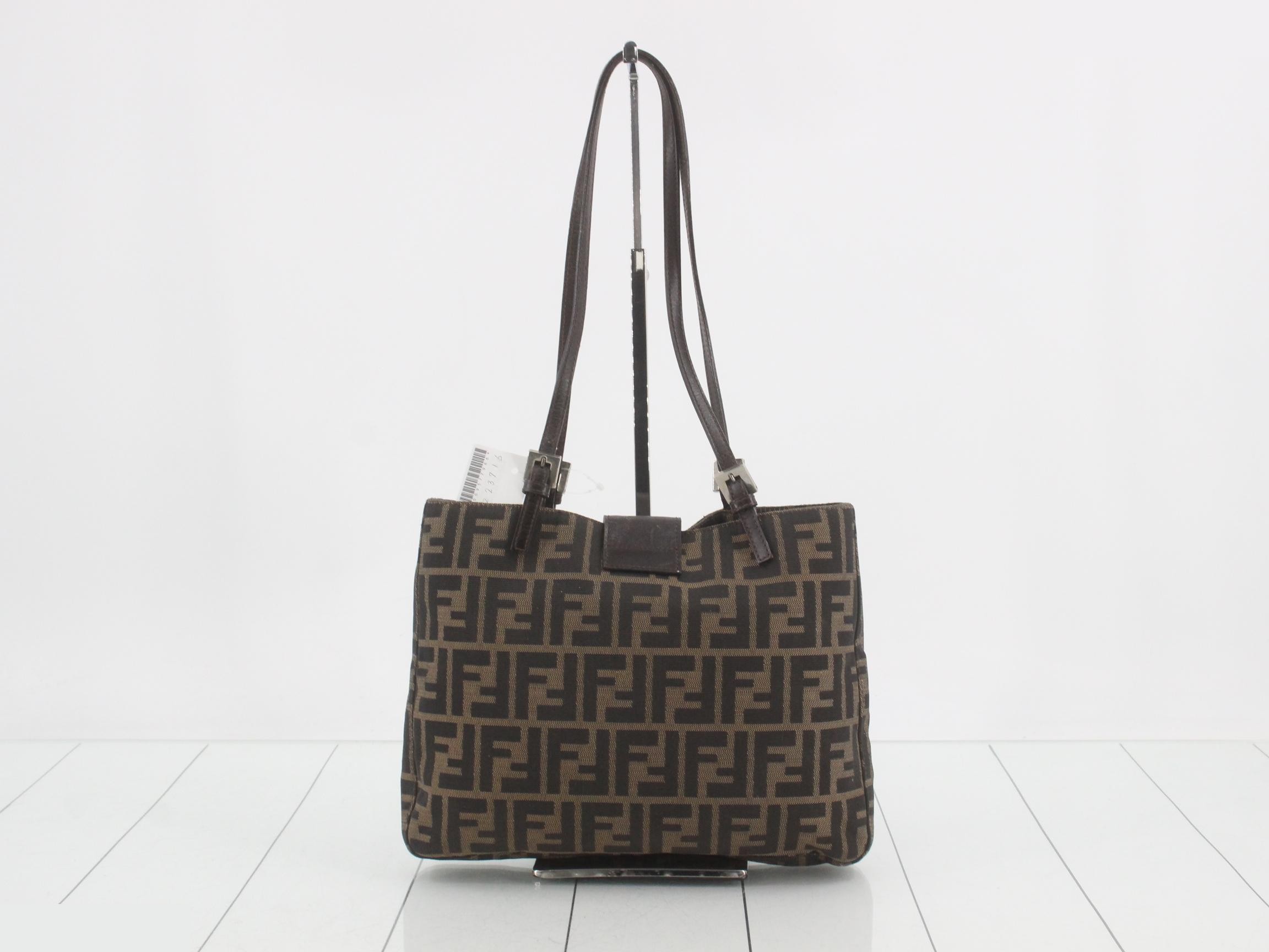 Mamma Baguette Zucca Canvas/Leather Semi-Shoulder Bag — view 2