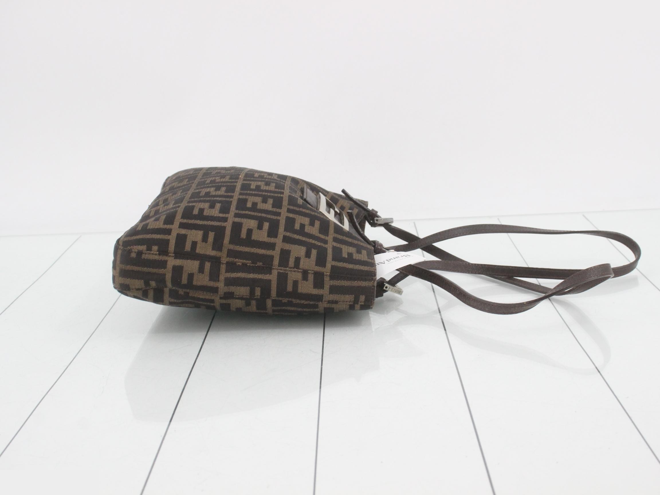 Mamma Baguette Zucca Canvas/Leather Semi-Shoulder Bag — view 3