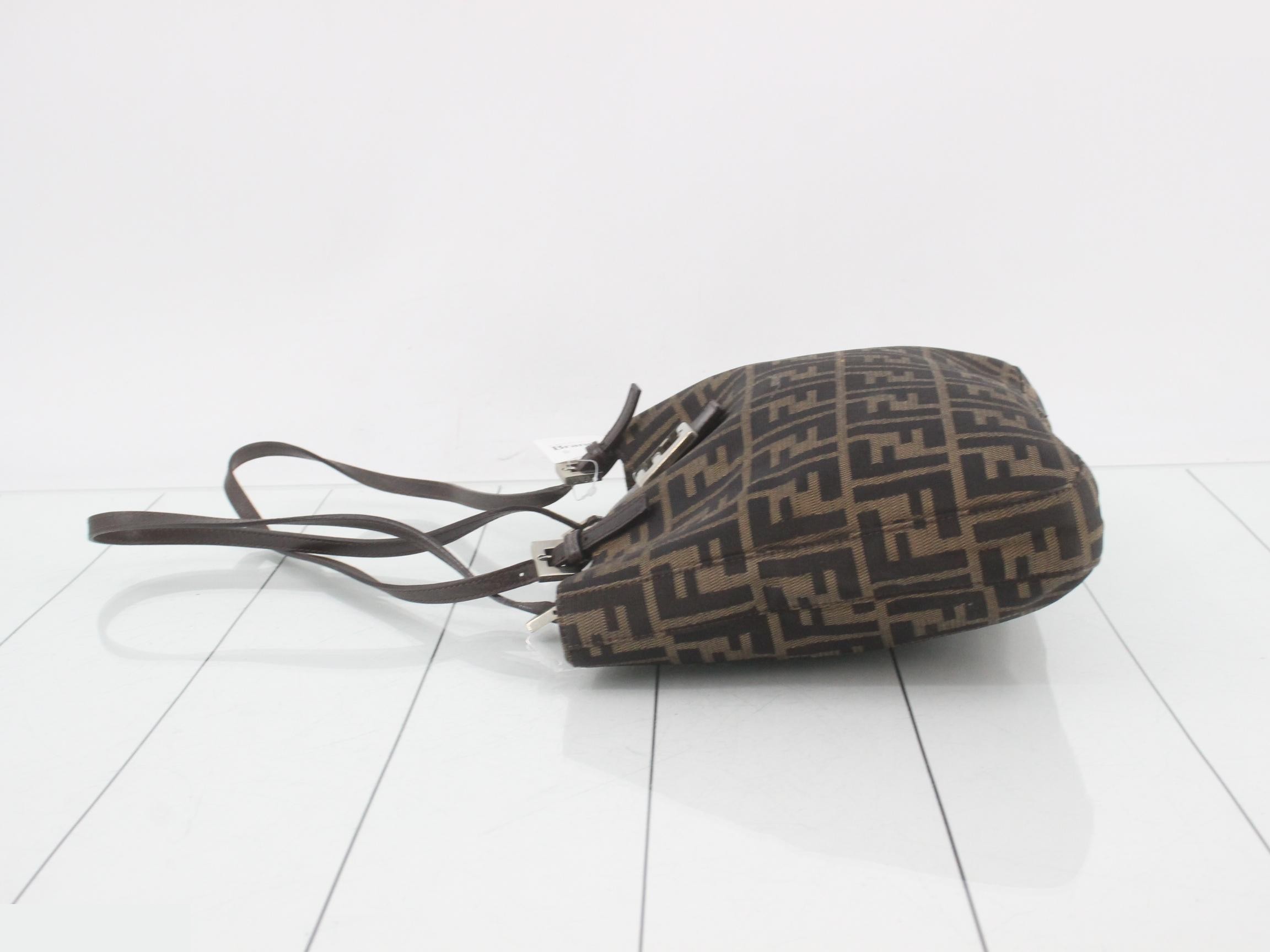 Mamma Baguette Zucca Canvas/Leather Semi-Shoulder Bag — view 4