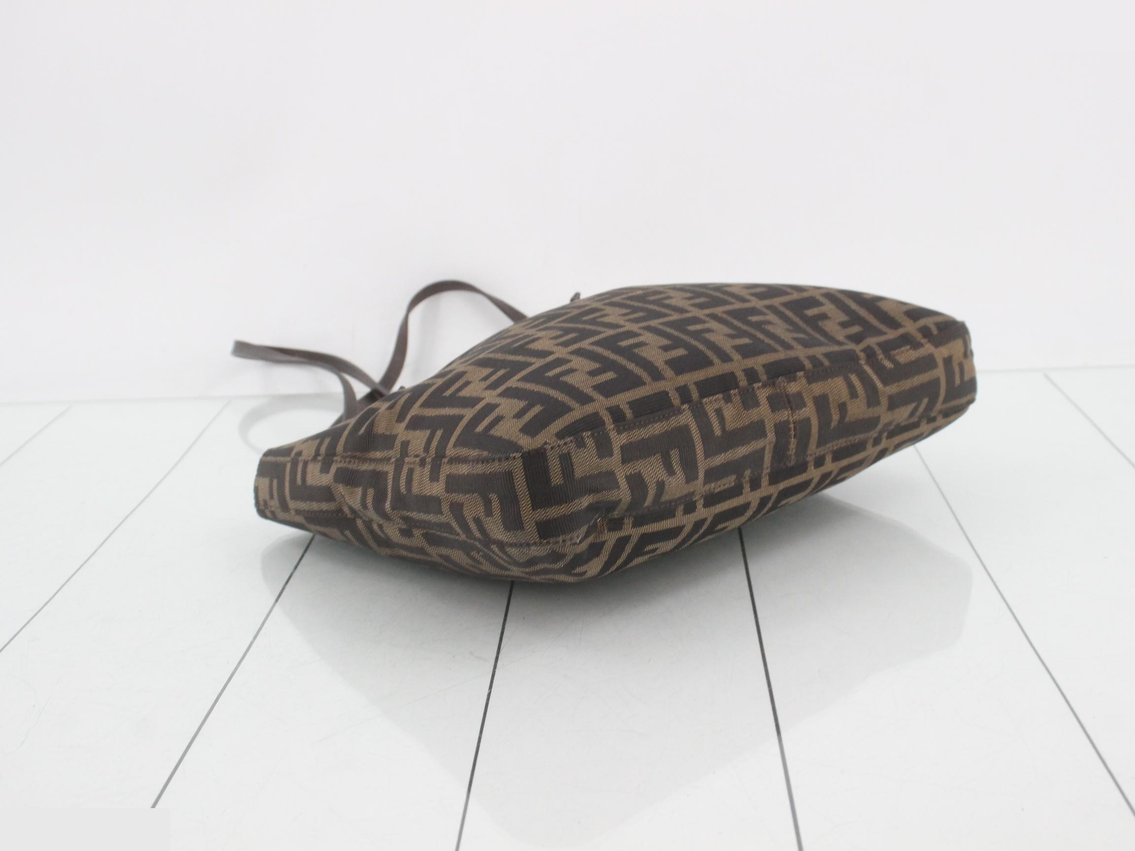 Mamma Baguette Zucca Canvas/Leather Semi-Shoulder Bag — view 5