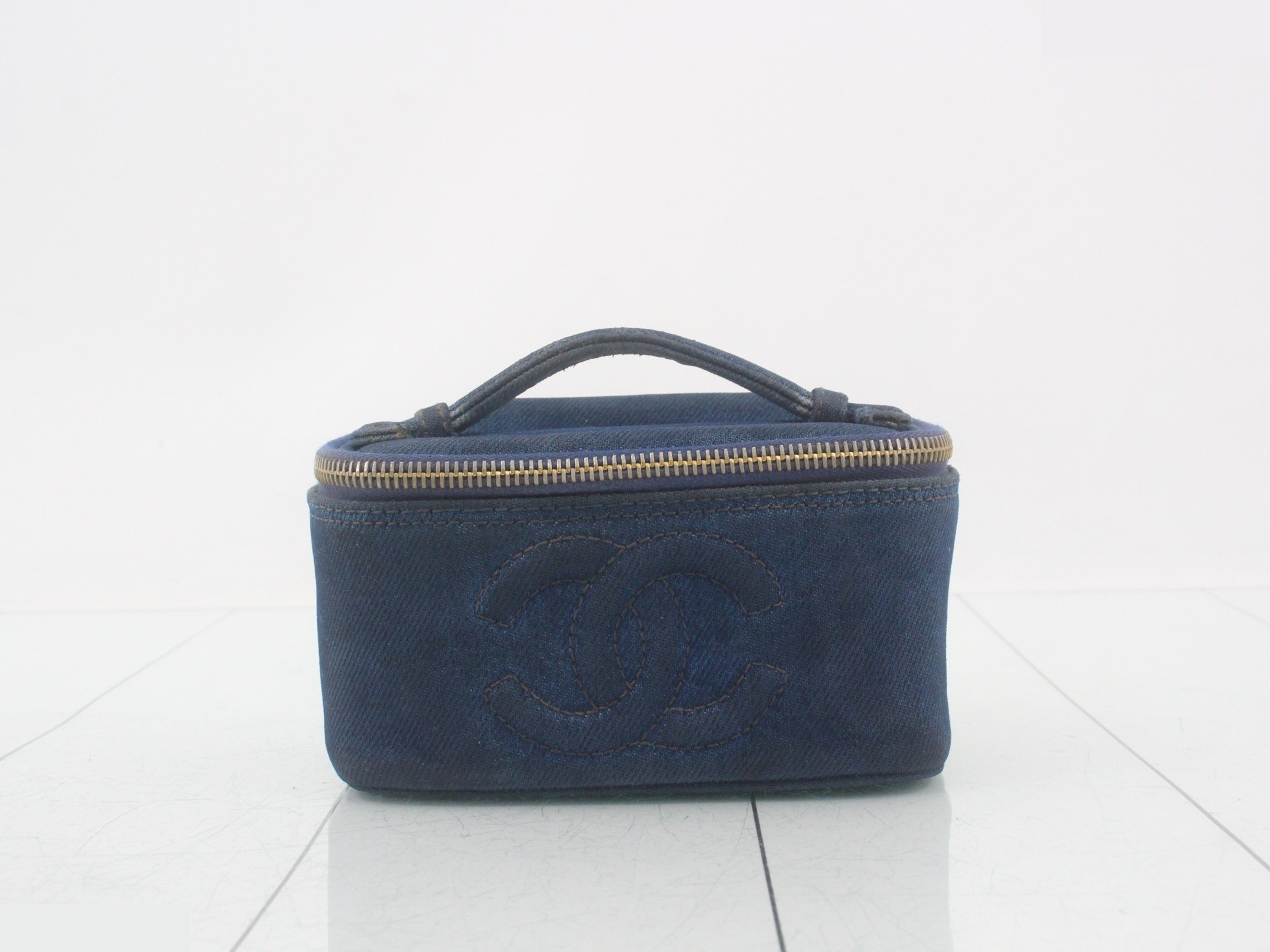 Denim vanity bag with mirror, unit #4