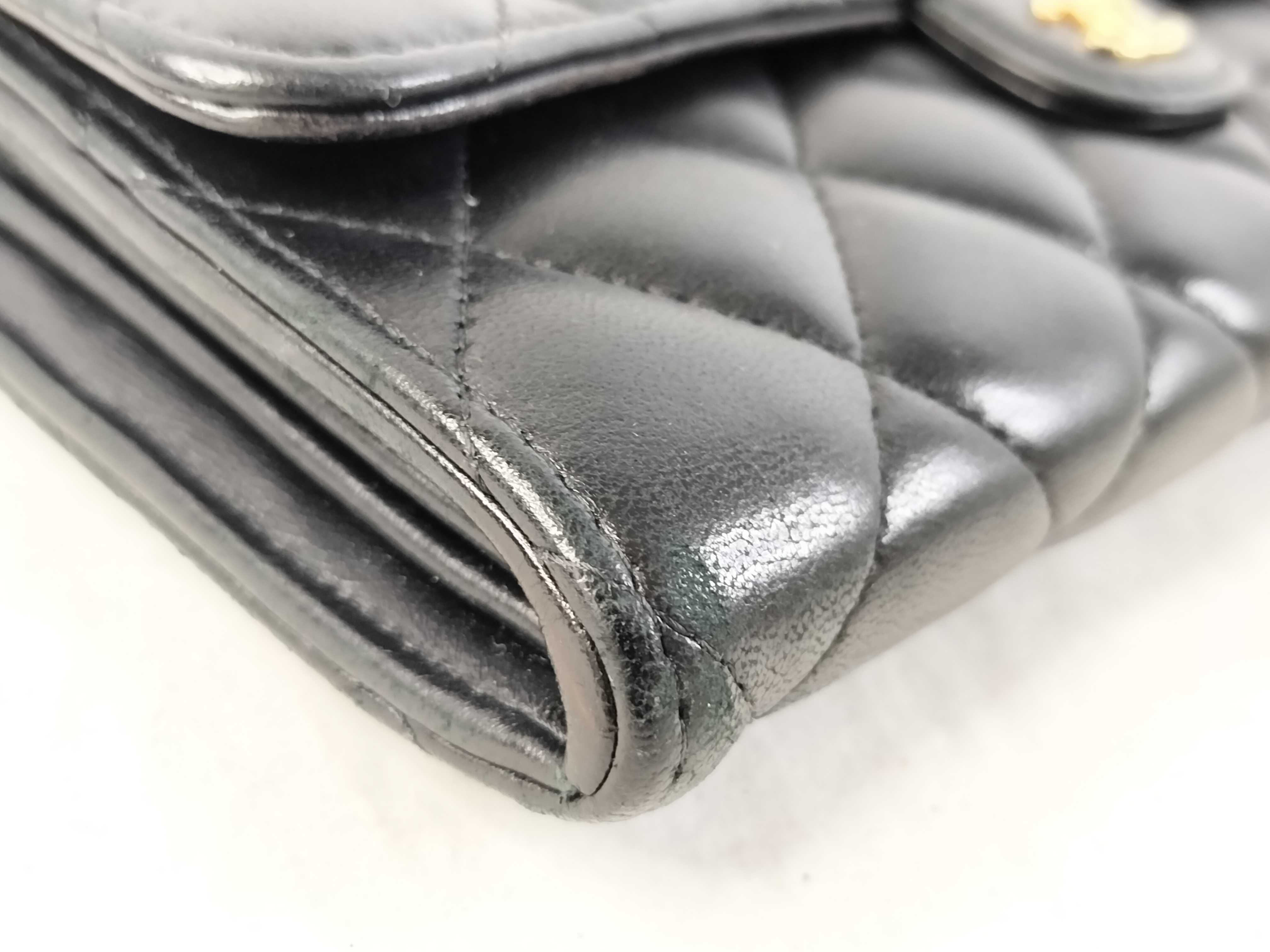 Lambskin Matelassé Long Wallet — view 3