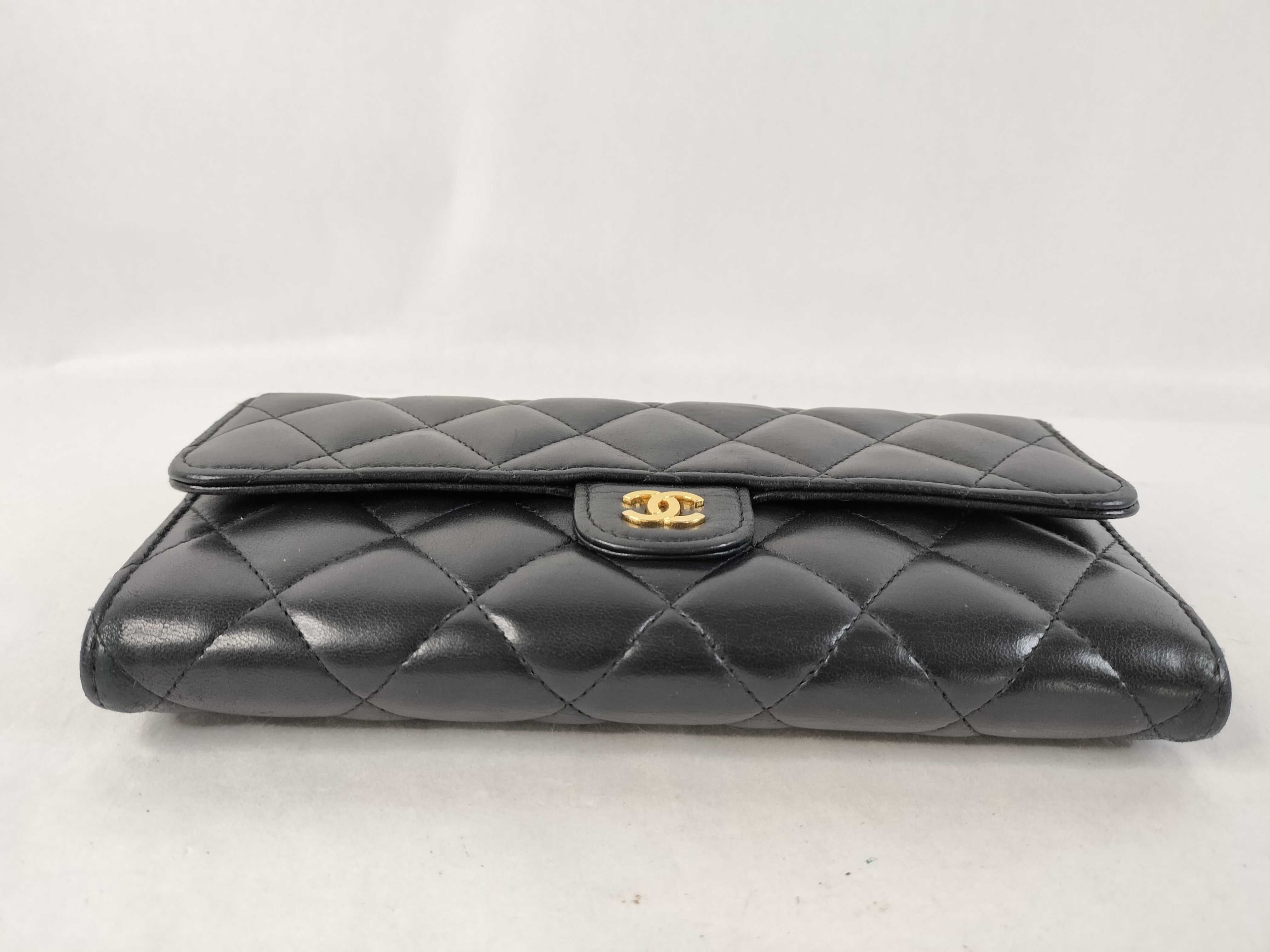 Lambskin Matelassé Long Wallet — view 4