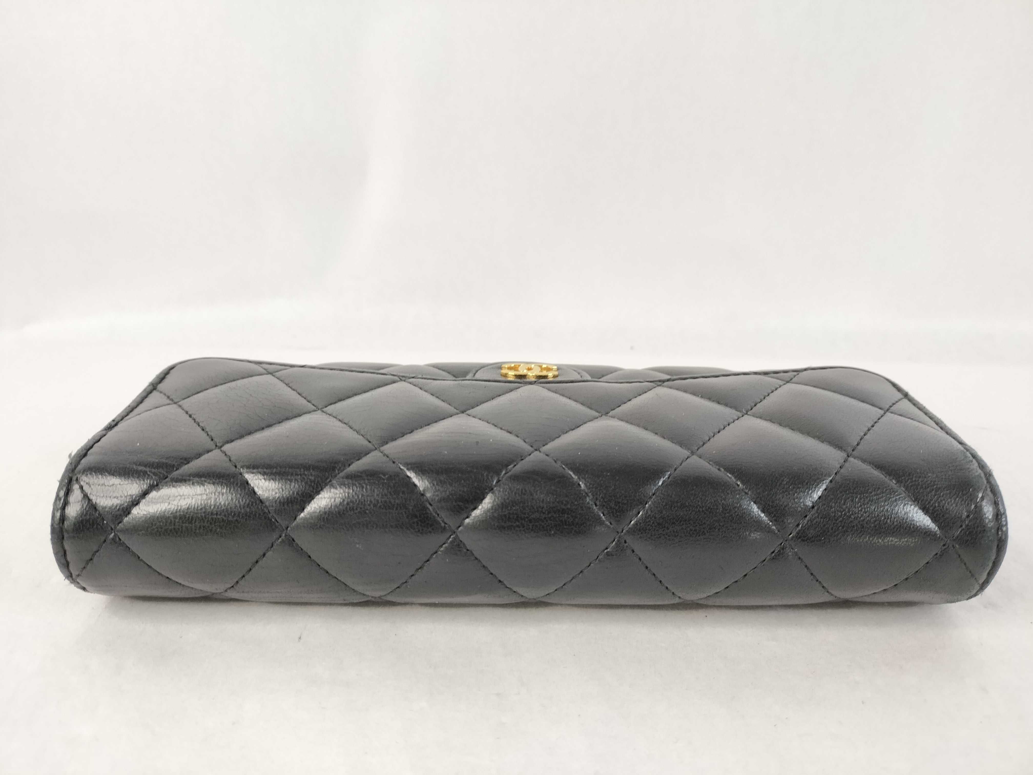 Lambskin Matelassé Long Wallet — view 6