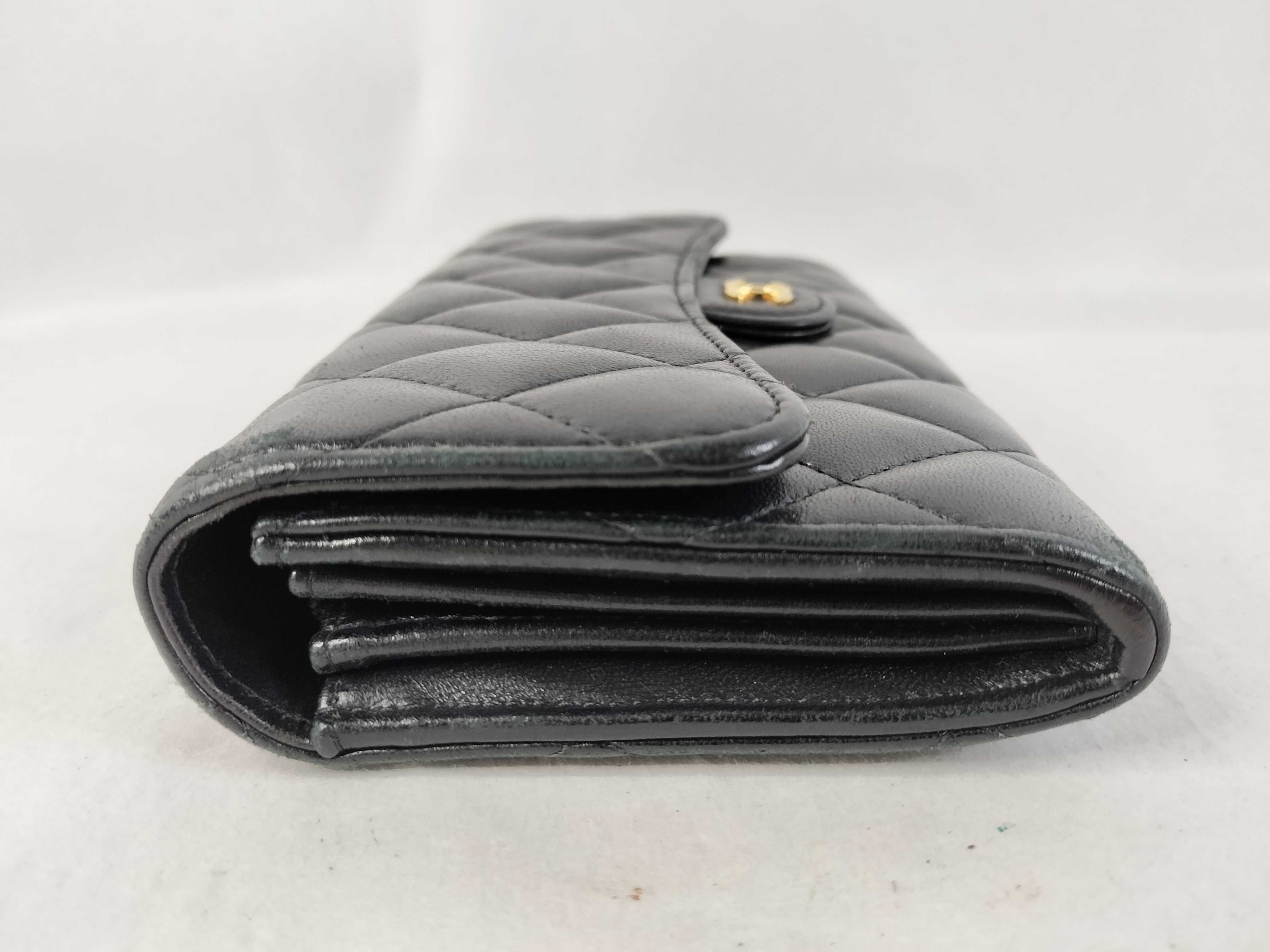Lambskin Matelassé Long Wallet — view 7