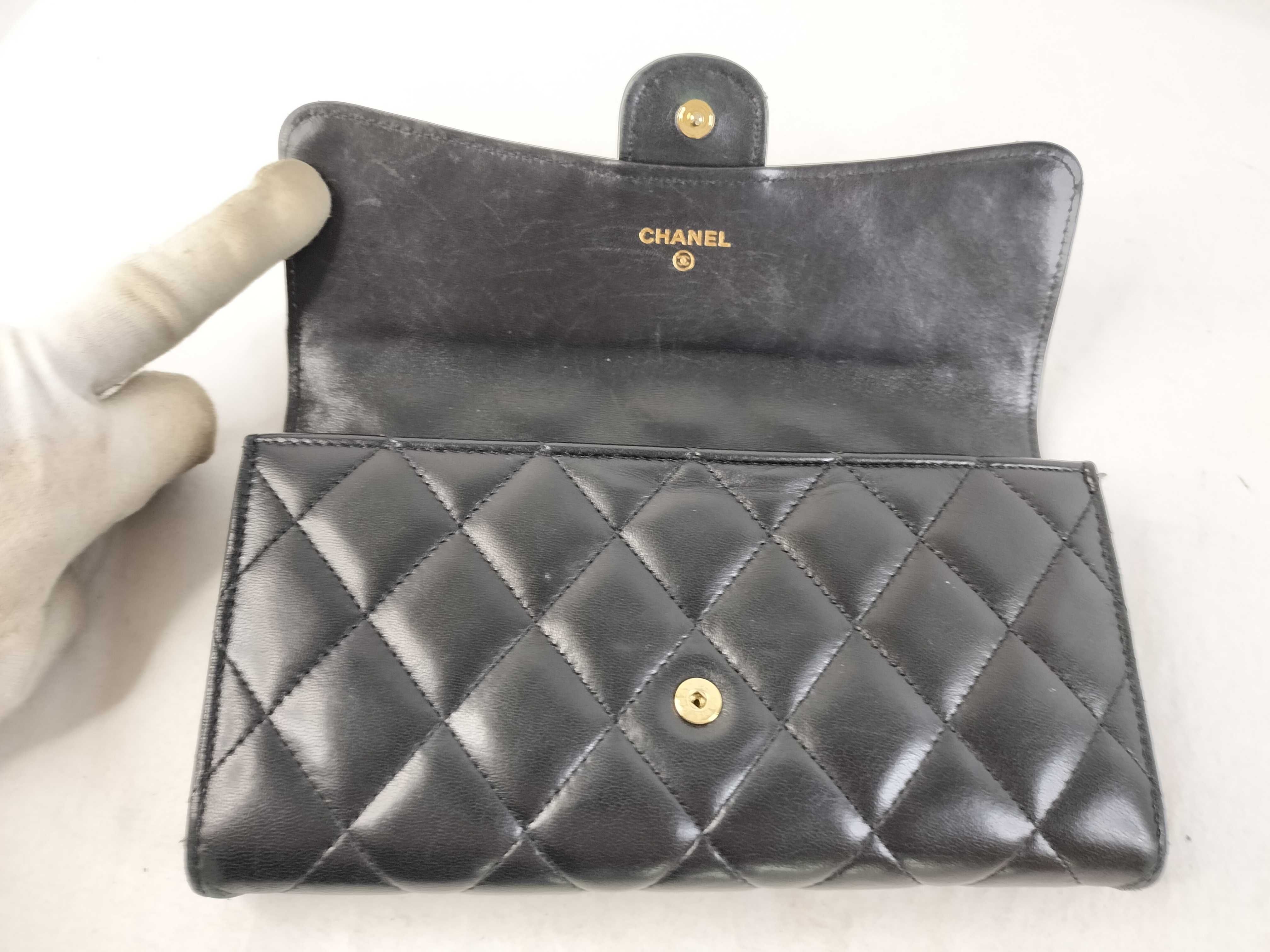 Lambskin Matelassé Long Wallet — view 10