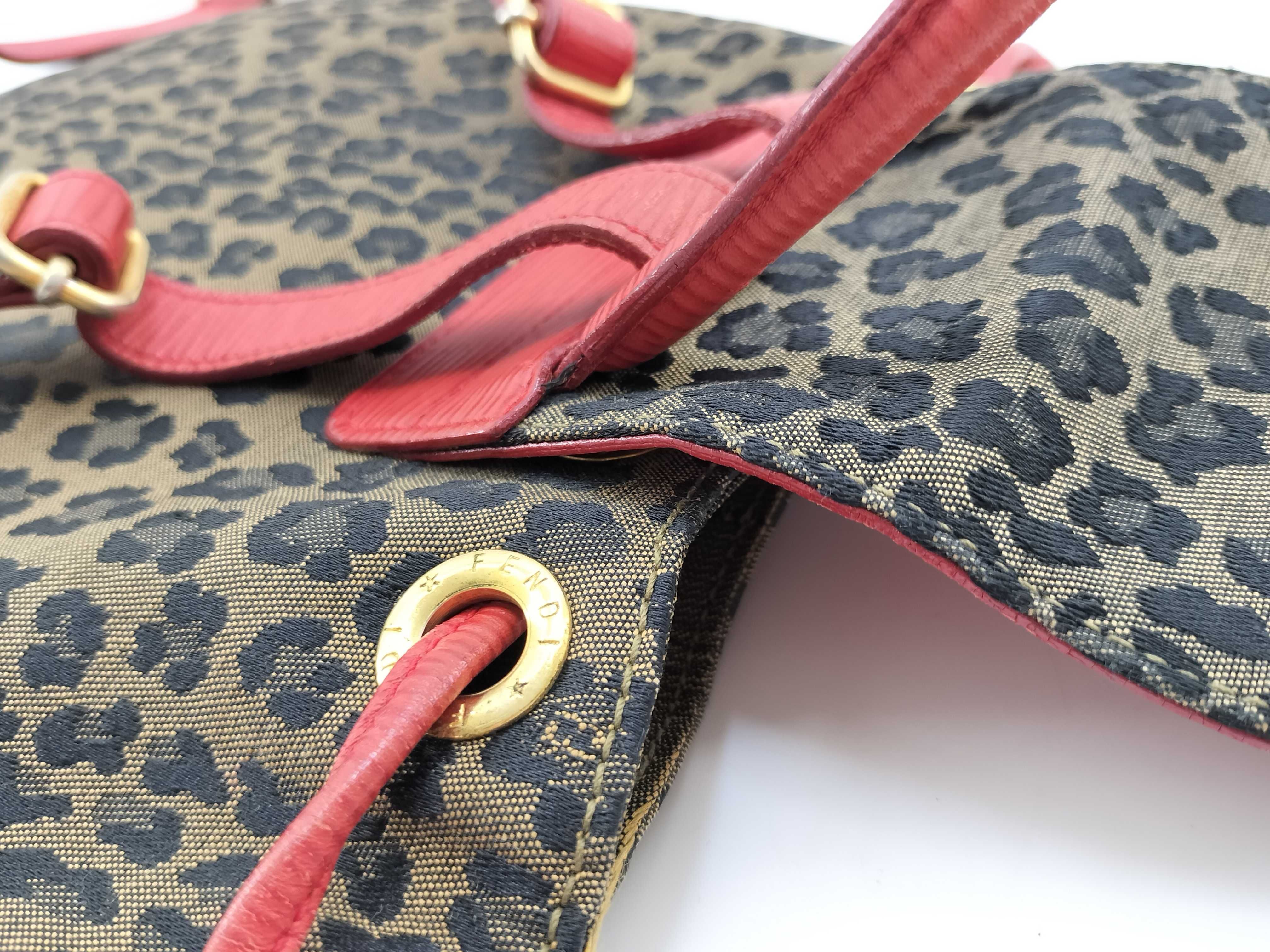 Backpack, Leopard Print x Red, Rucksack — view 14