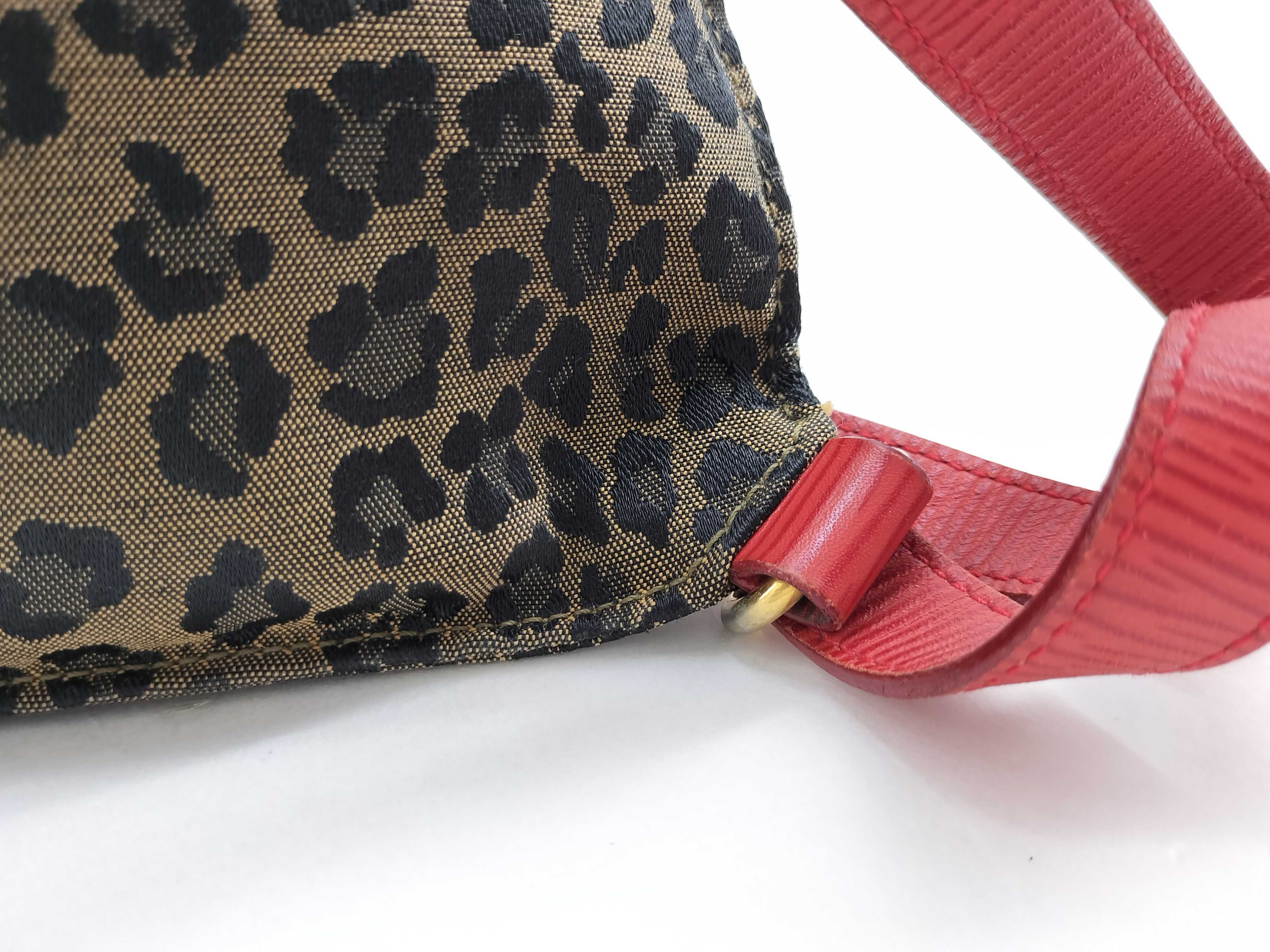 Backpack, Leopard Print x Red, Rucksack — view 4