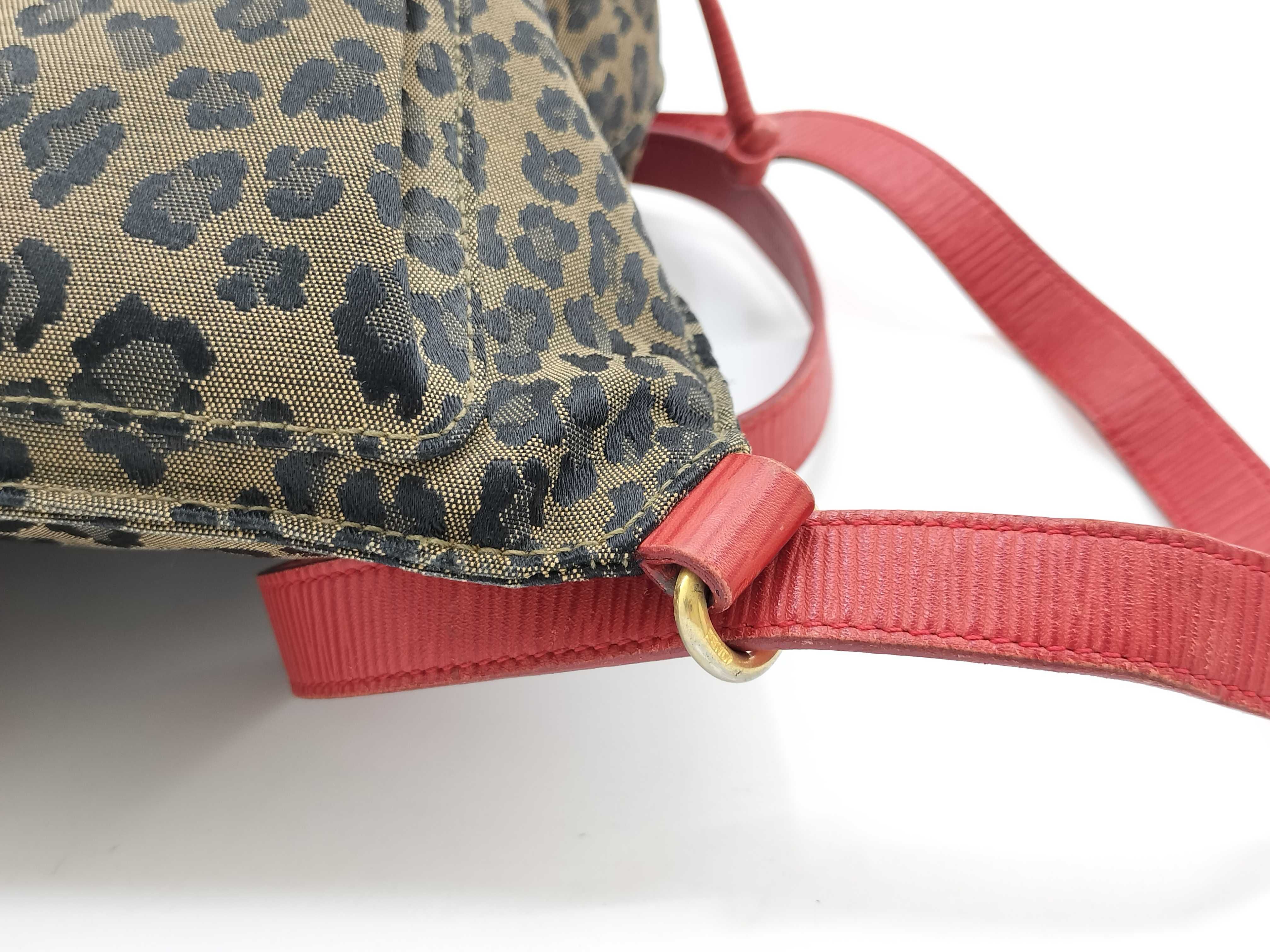 Backpack, Leopard Print x Red, Rucksack — view 8