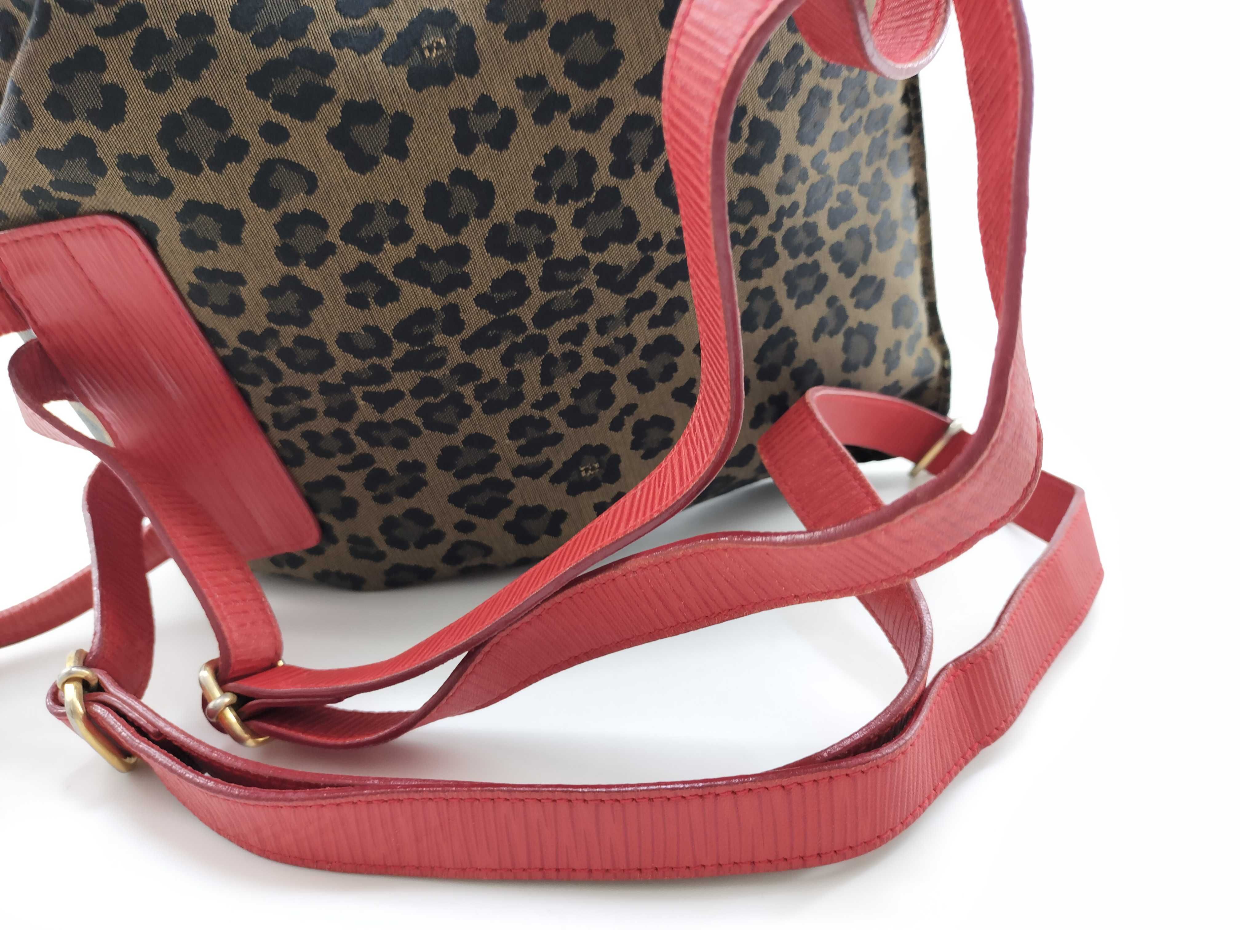 Backpack, Leopard Print x Red, Rucksack — view 9