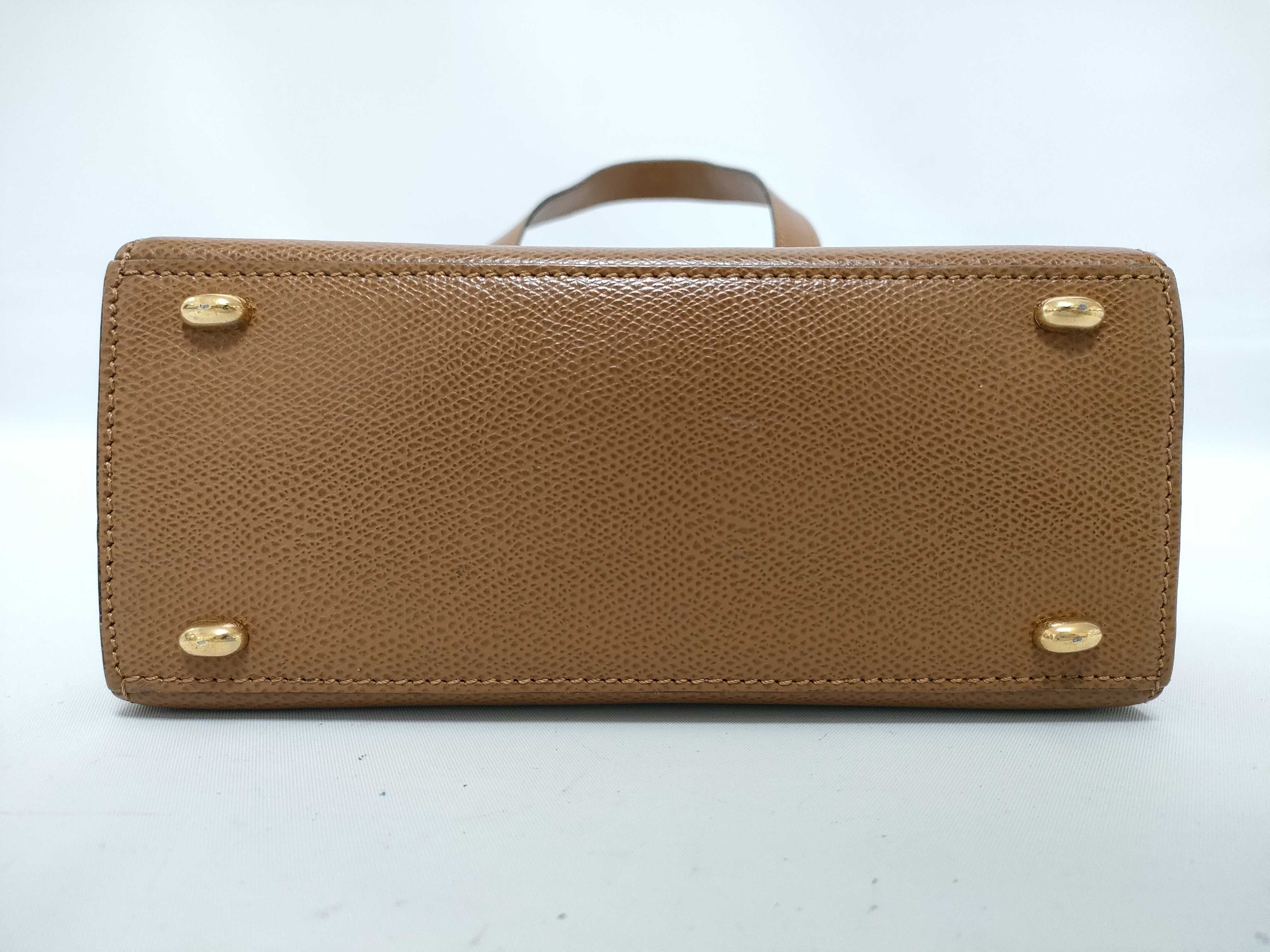 Turnlock Leather Handbag — view 8