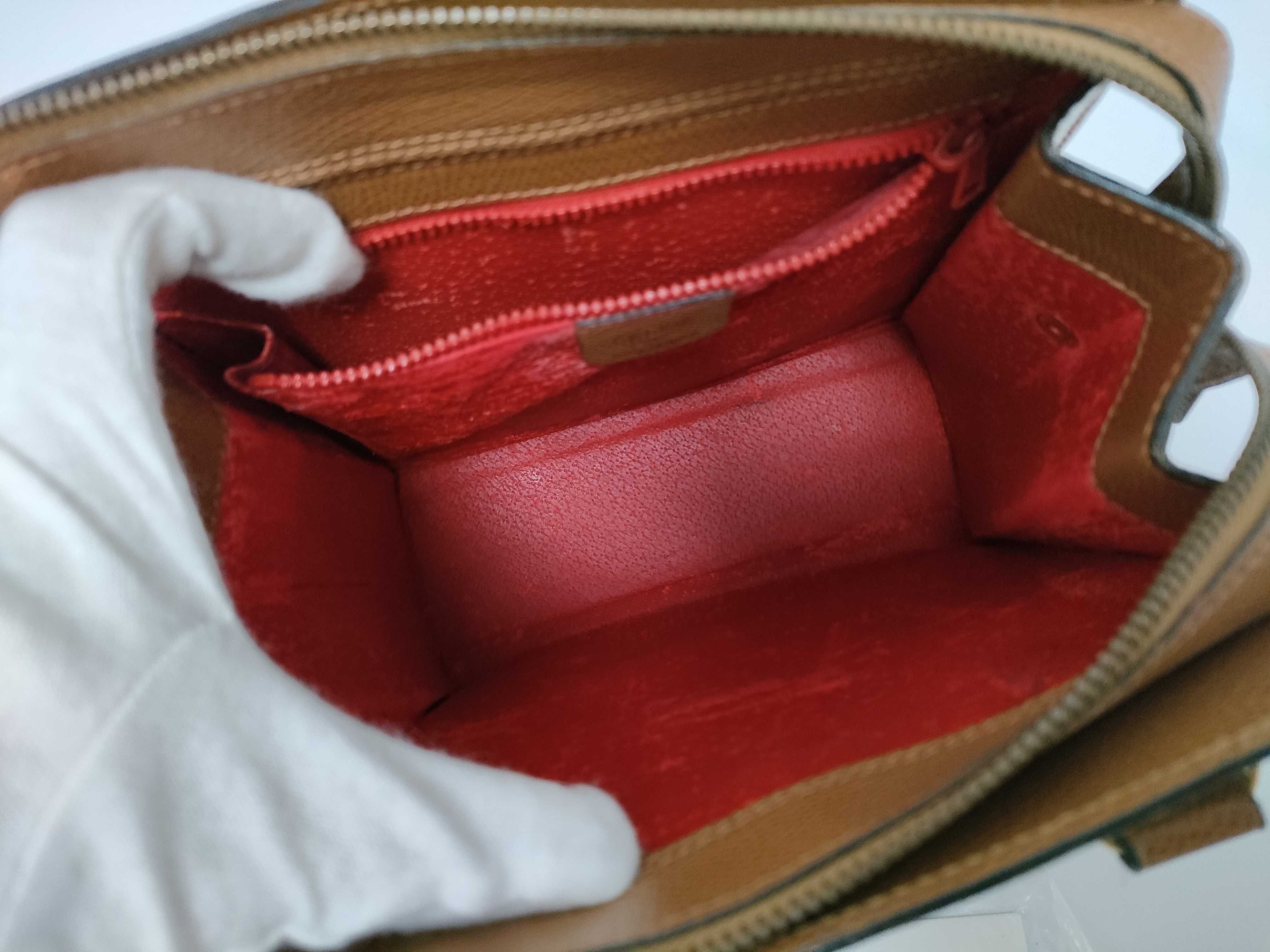 Turnlock Leather Handbag — view 10