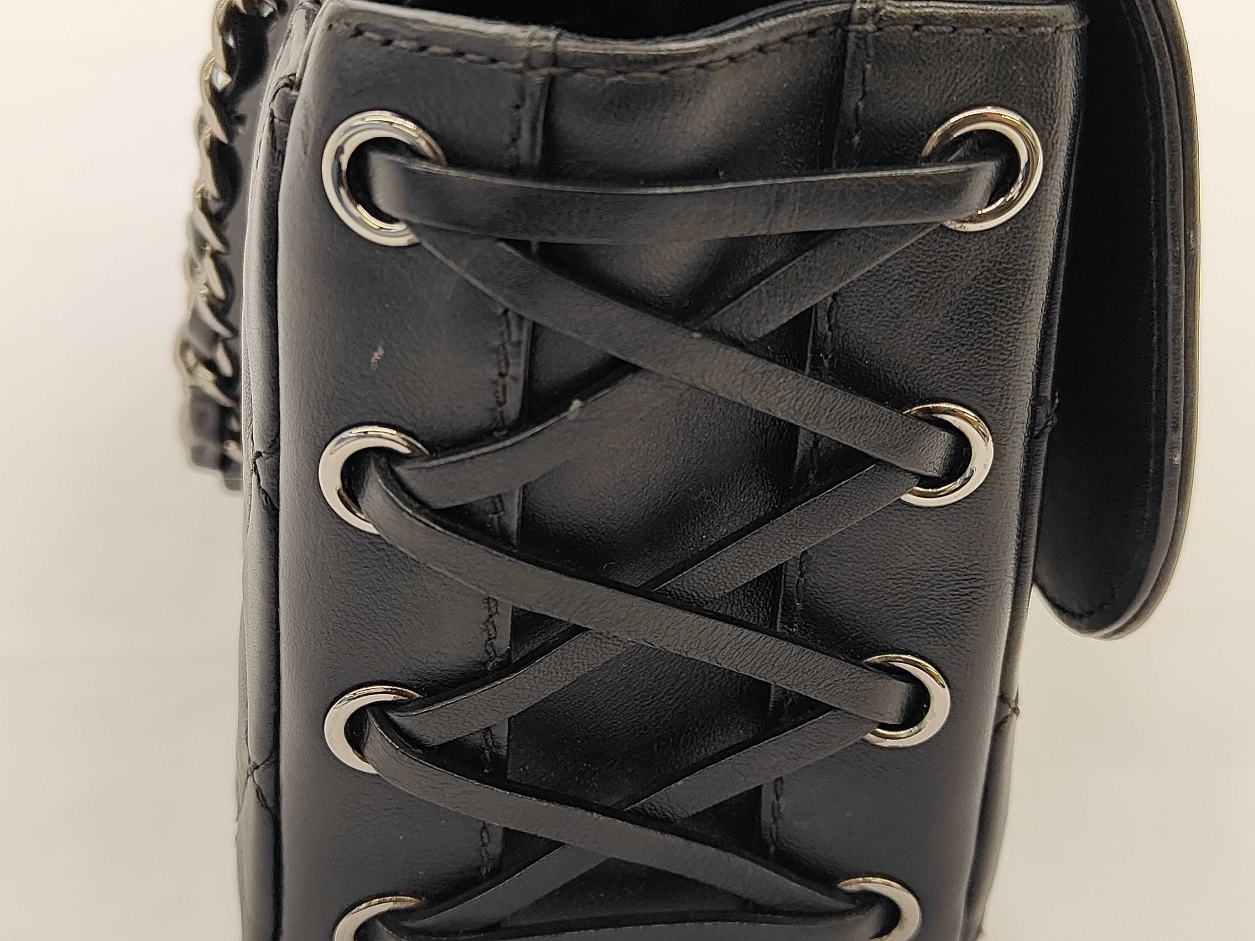 Coco Mark Chain Shoulder Bag, Calfskin, Black, SS Shoulder Bag — view 14