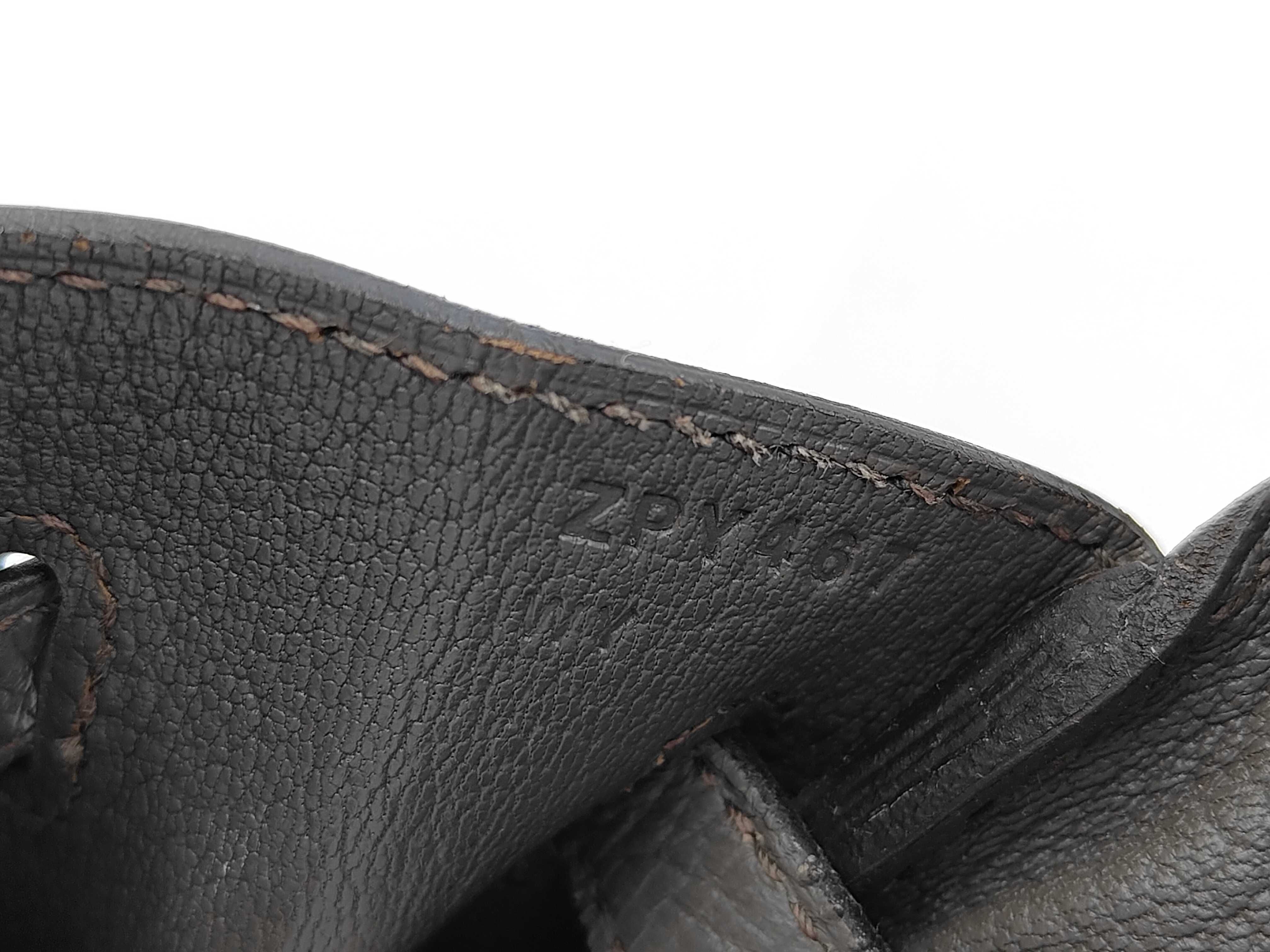 Birkin 25 Taurillon leather/Etoupe leather/Gold hardware [Stamped: Z] Handbag — view 14