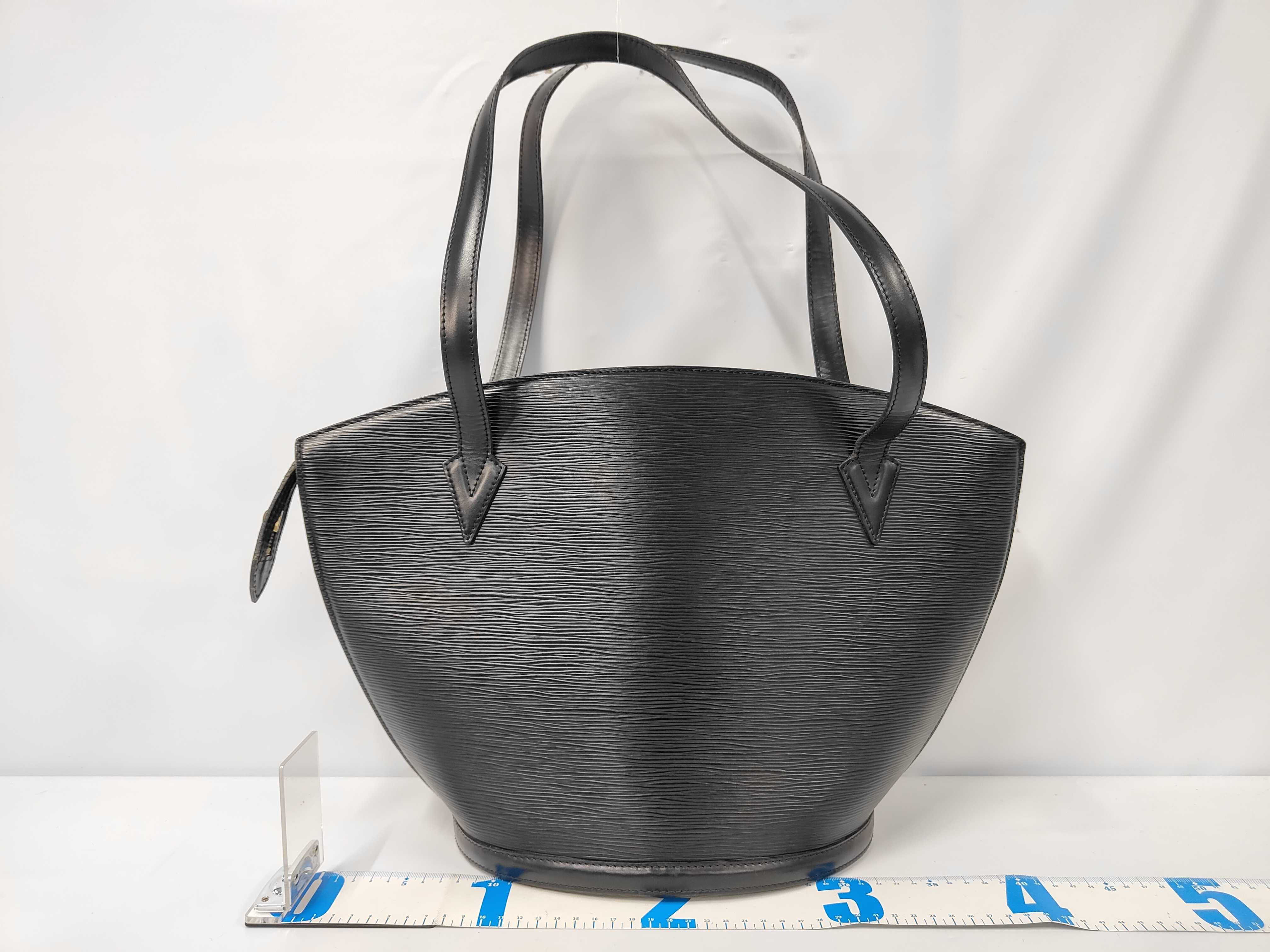 Epi Saint Jacques Shopping M52262 Black Handbag Tote Bag — view 2