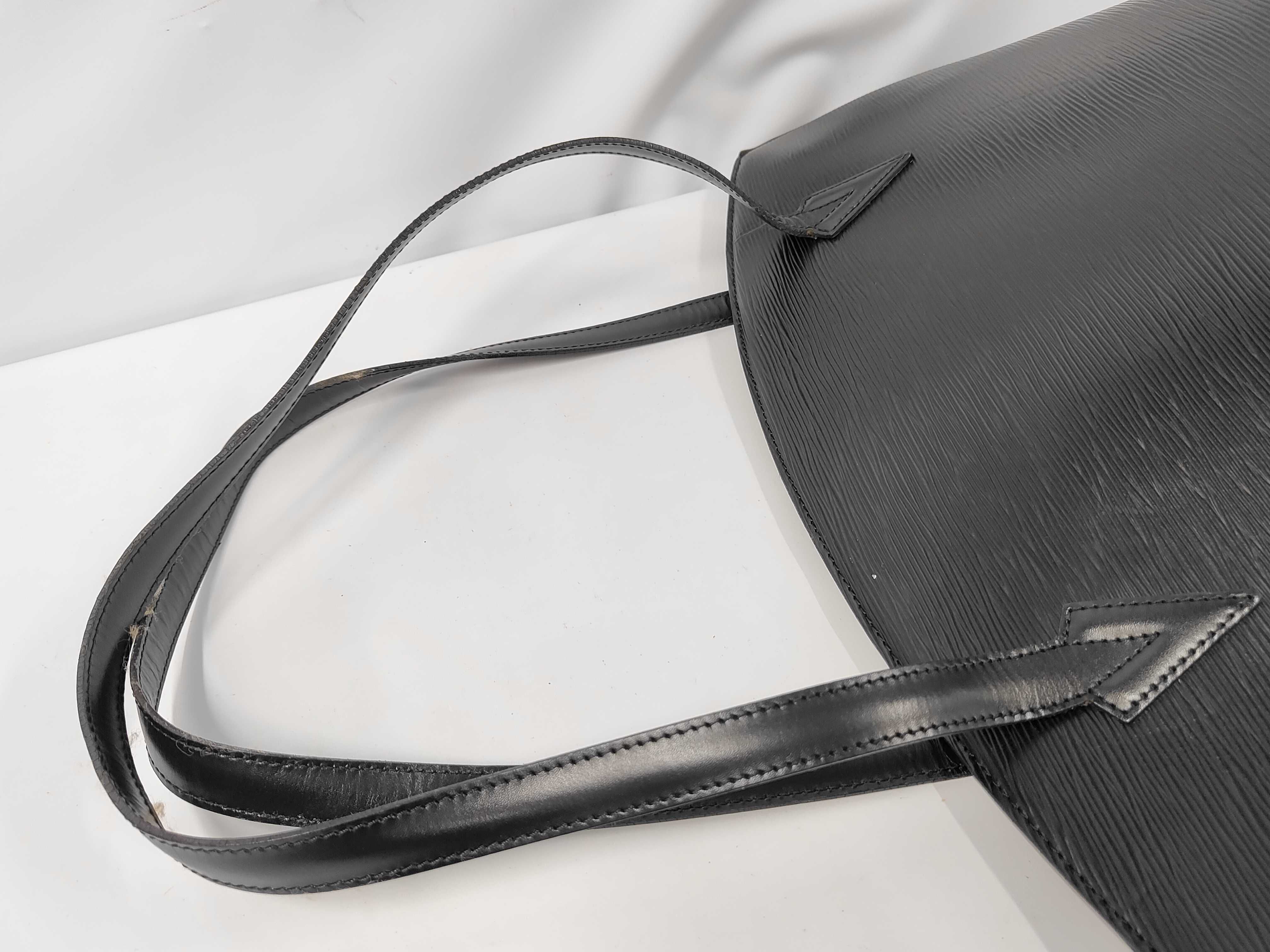 Epi Saint Jacques Shopping M52262 Black Handbag Tote Bag — view 5