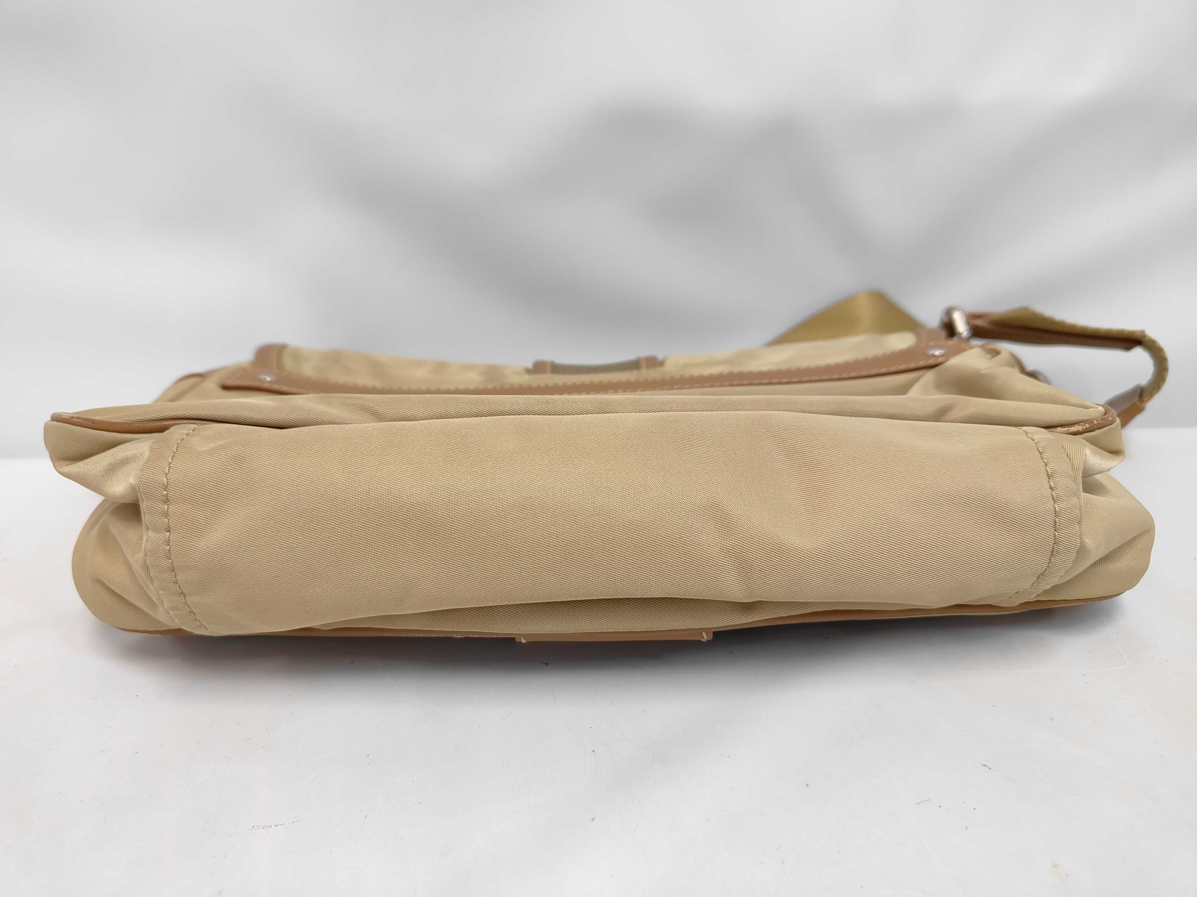 Nylon Shoulder Bag Beige Shoulder Bag — view 3