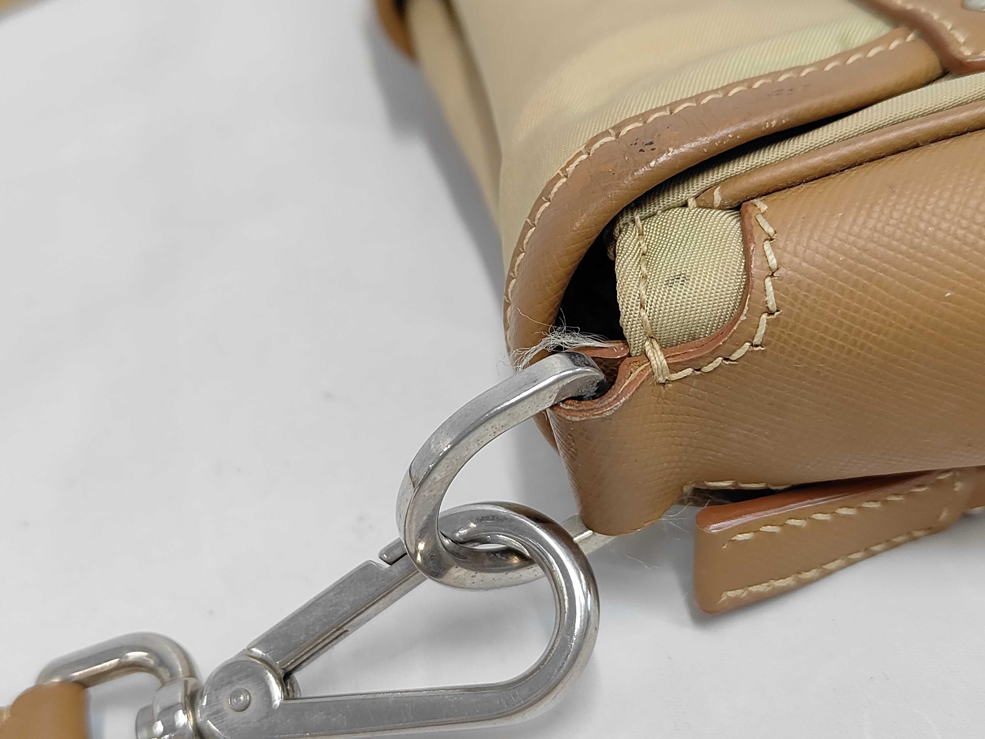 Nylon Shoulder Bag Beige Shoulder Bag — view 6