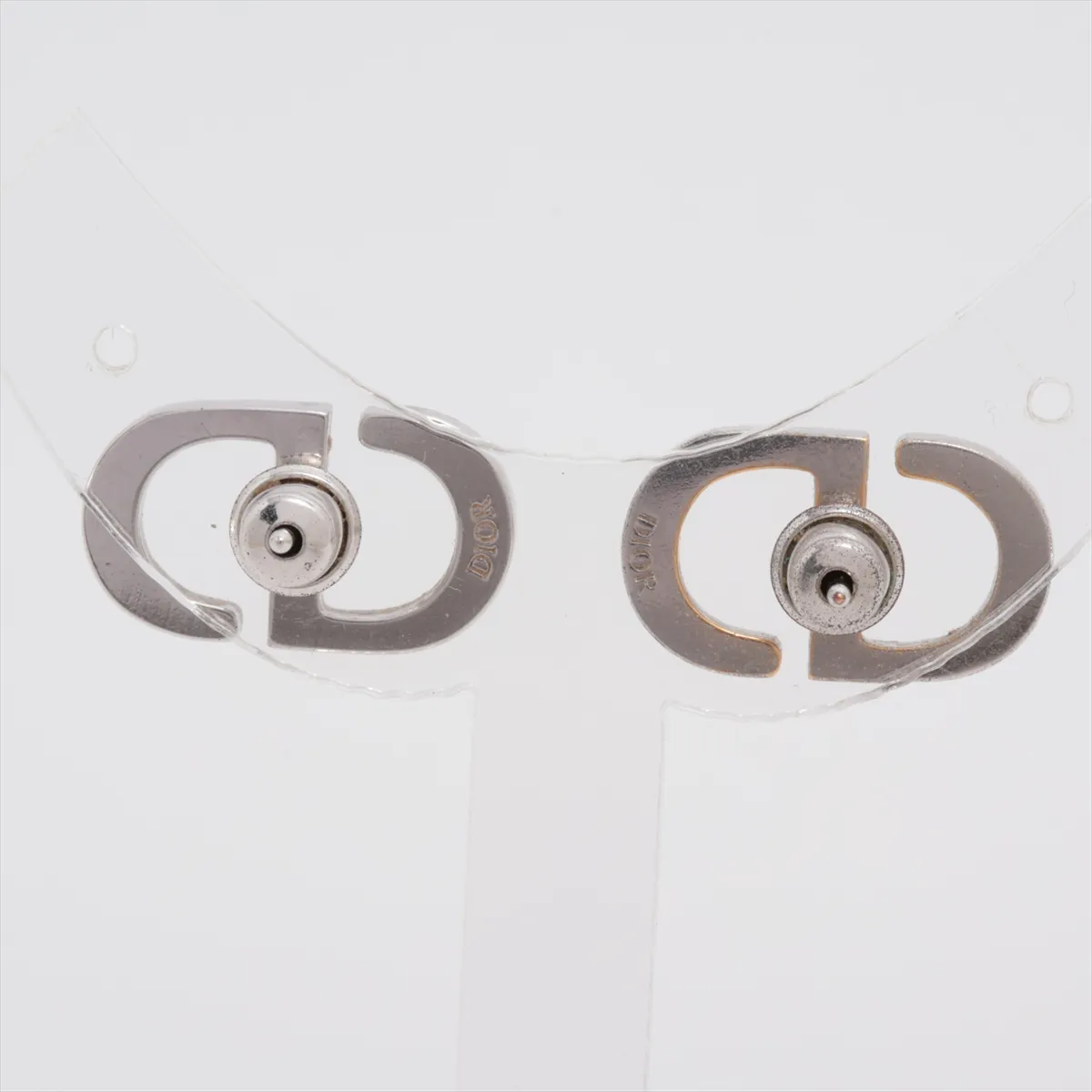 Petit CD Earrings (for both ears) Metal Silver — view 2