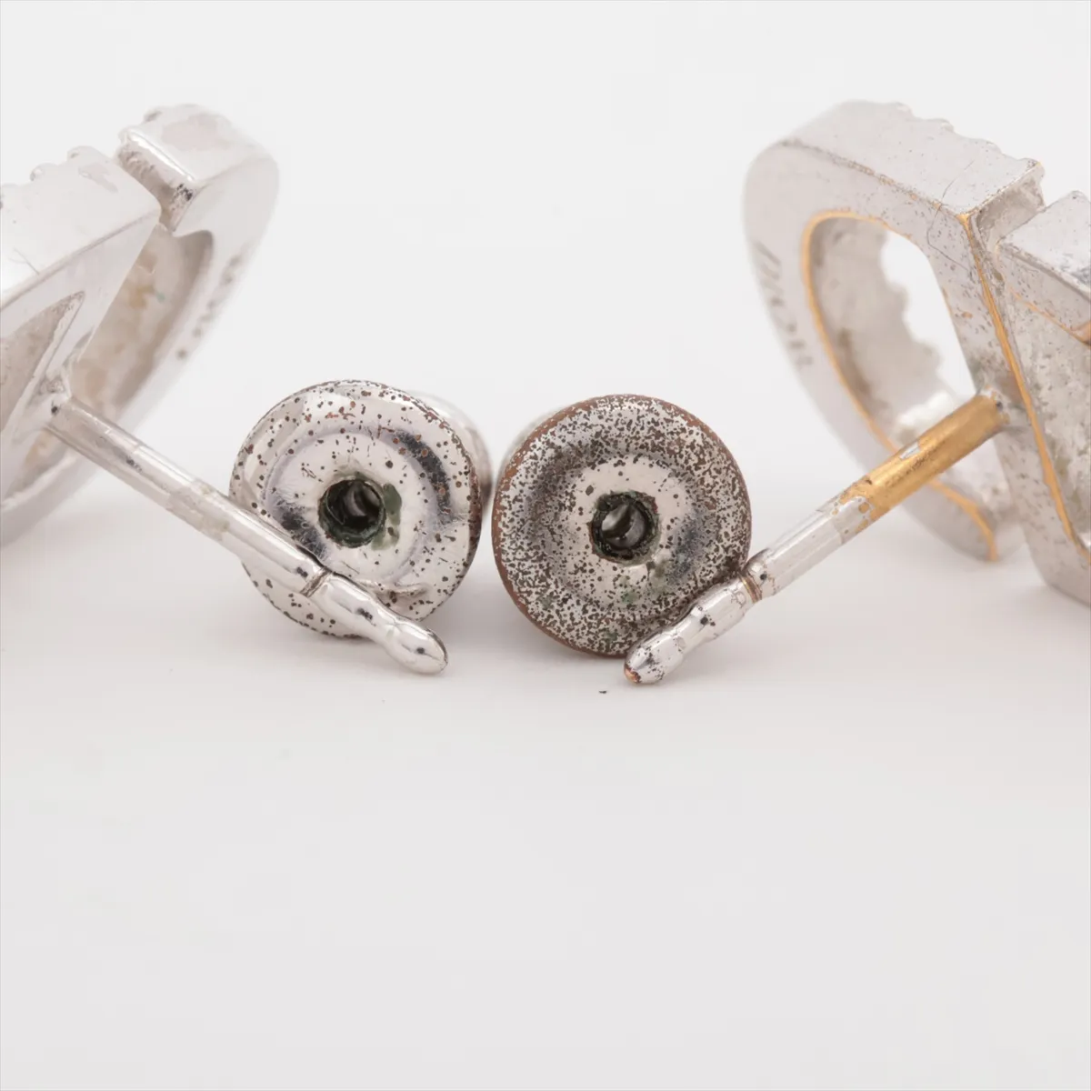 Petit CD Earrings (for both ears) Metal Silver — view 4