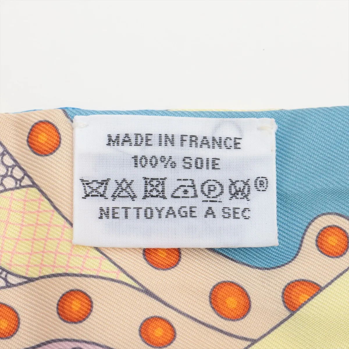 Twilly Selle de Dignitaire (Official's Saddle) Scarf, Silk, Yellow, with some wear, — view 3