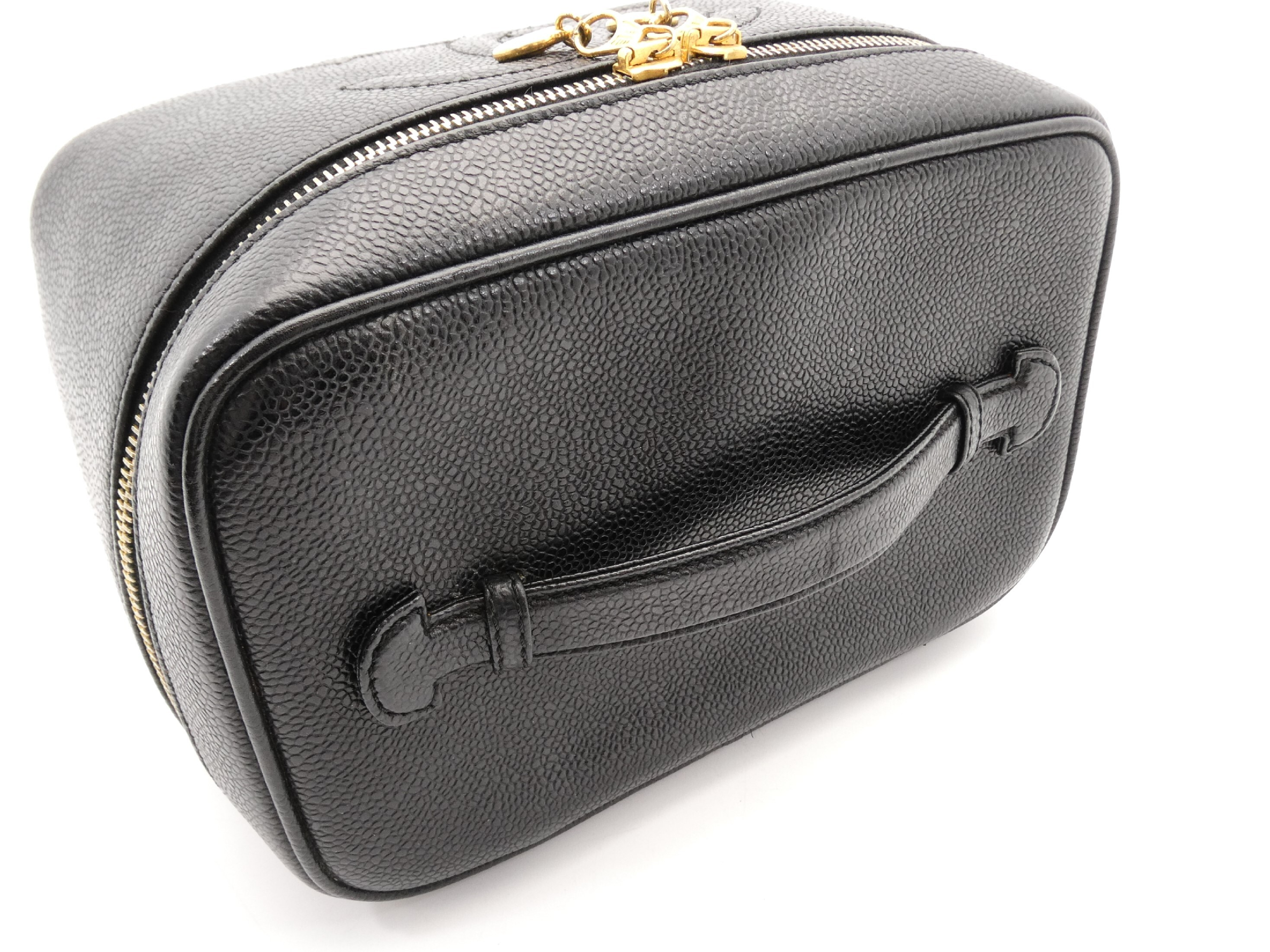 Caviar Skin Coco Mark Vanity Bag — view 6
